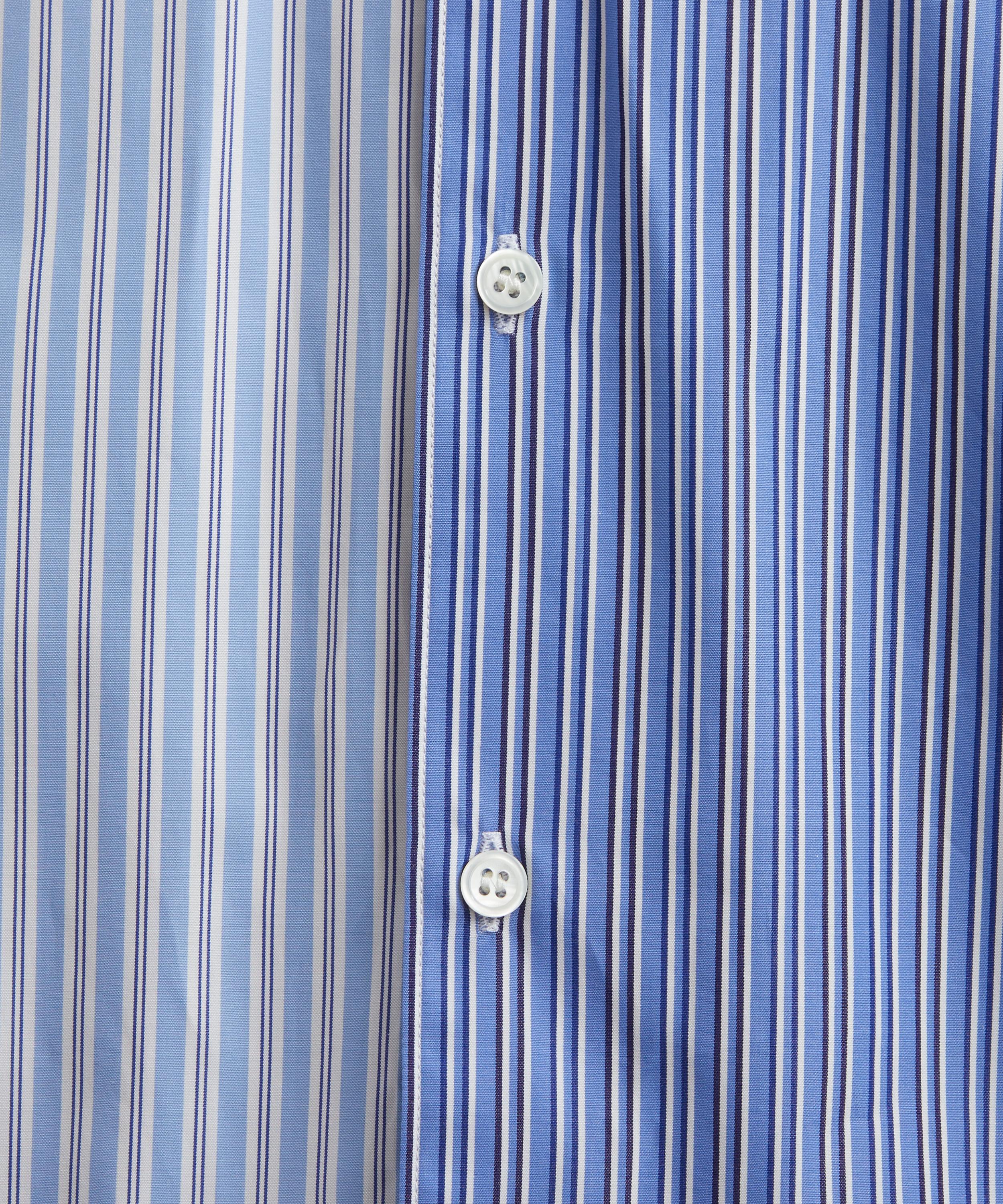 Comme des Garçons Shirt - Blue Multi Stripe Shirt image number 4