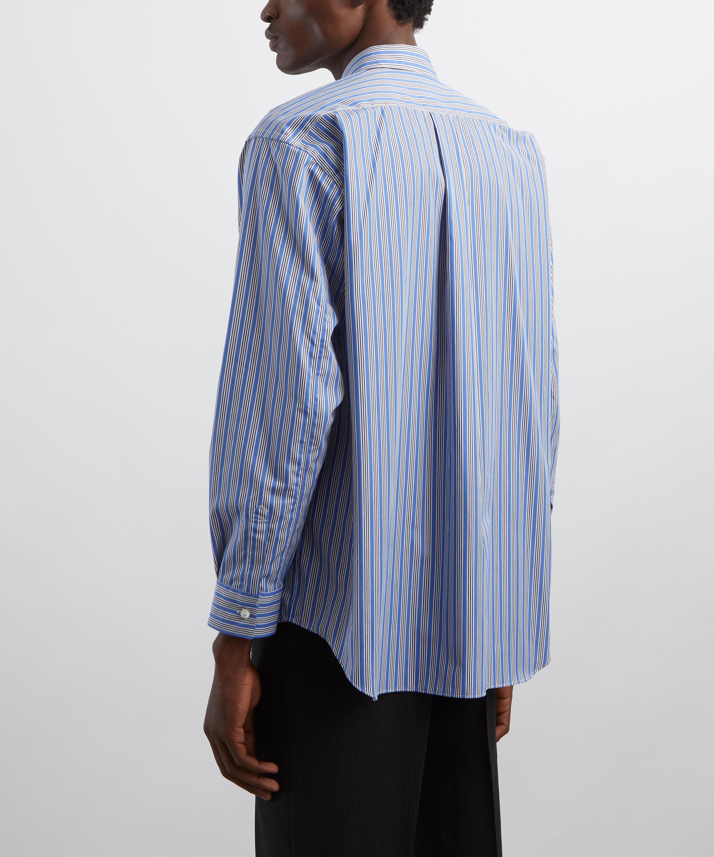 Comme des Garçons Shirt - Wide Blue Stripe Shirt image number 3