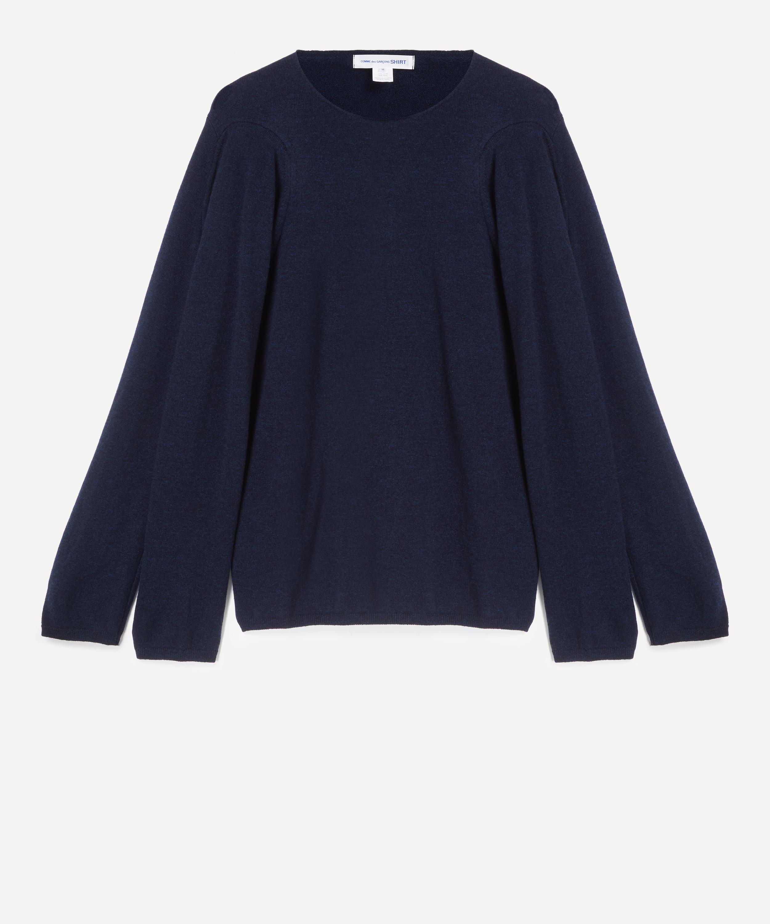 Comme des Garçons Play - Navy Quad Sleeve Knitted Jumper