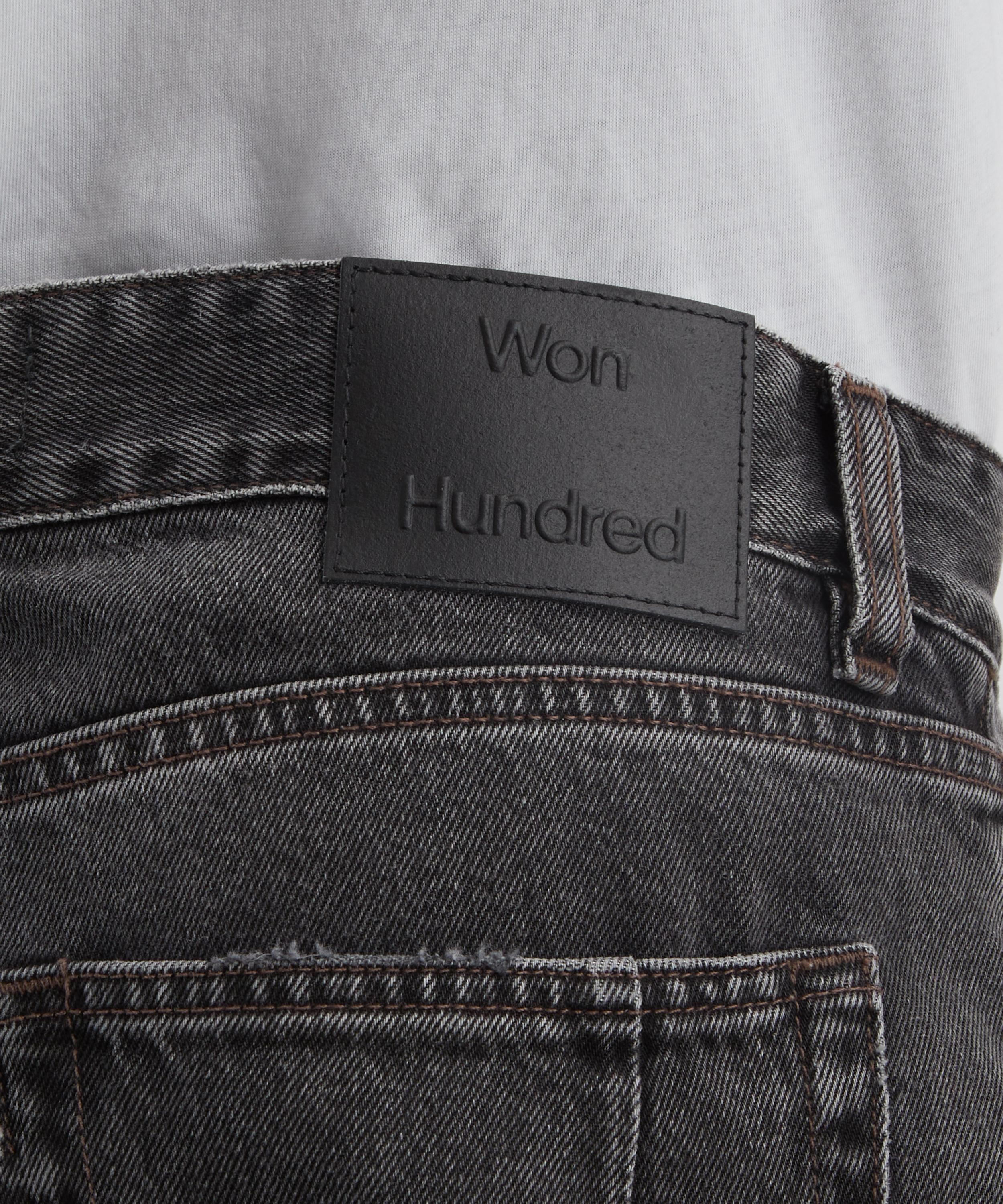 Won Hundred - Steve Iguana Black Loose-Fit Jeans image number 4