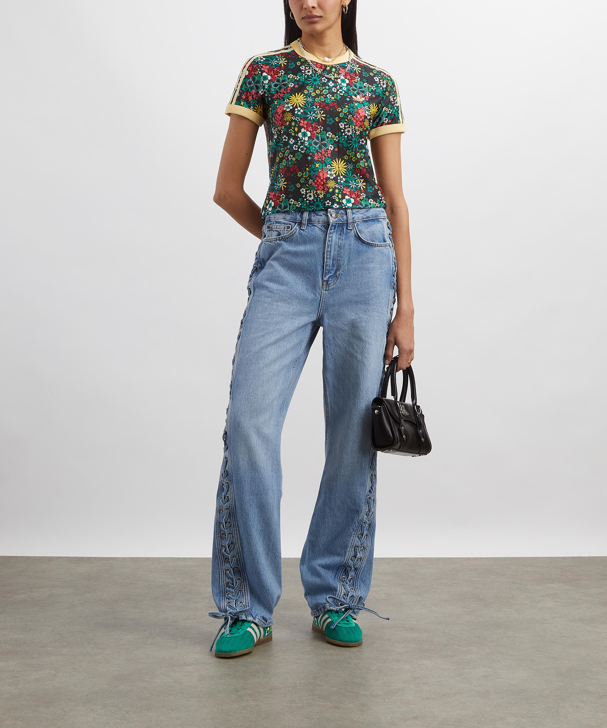 Adidas - x Liberty London 3-Stripes Slim T-Shirt image number 1