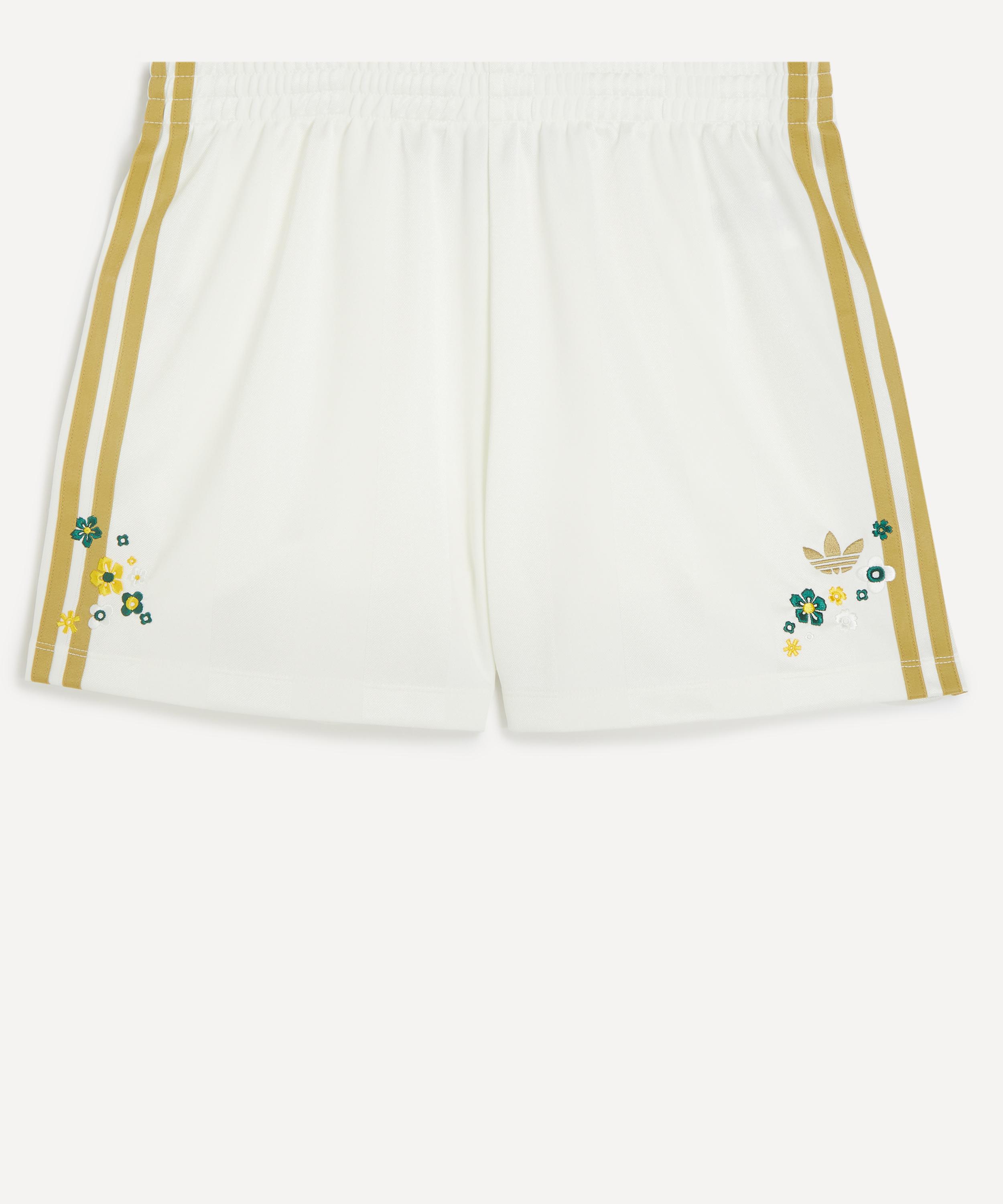Adidas - x Liberty London Off-White Three-Stripes Firebird Shorts&nbsp;