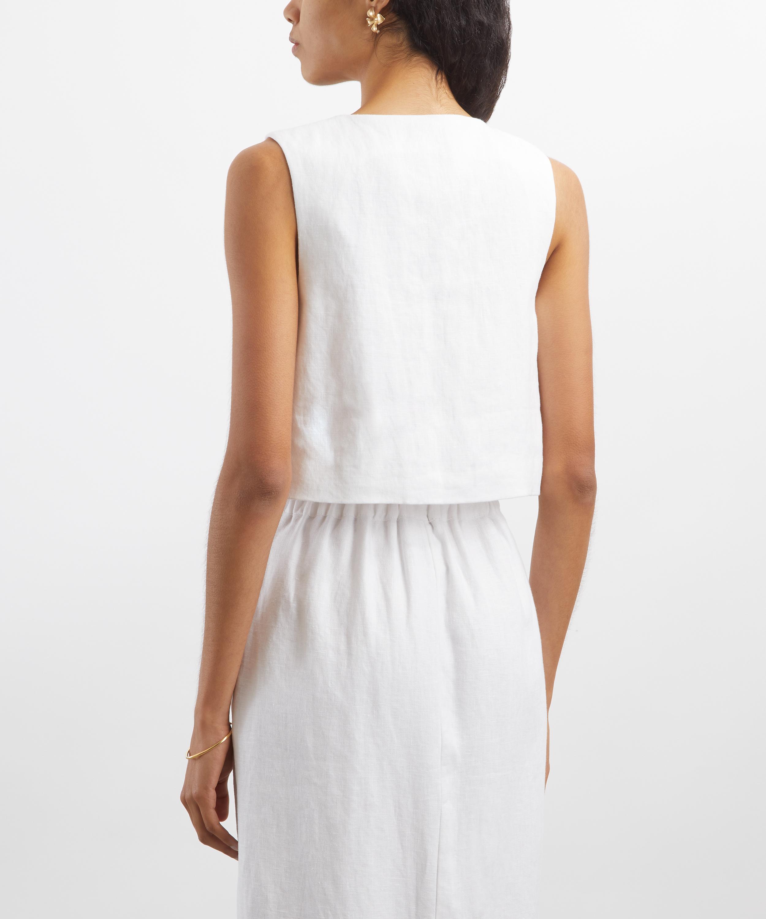 Posse - Rio Tailored Linen Crop Top image number 3