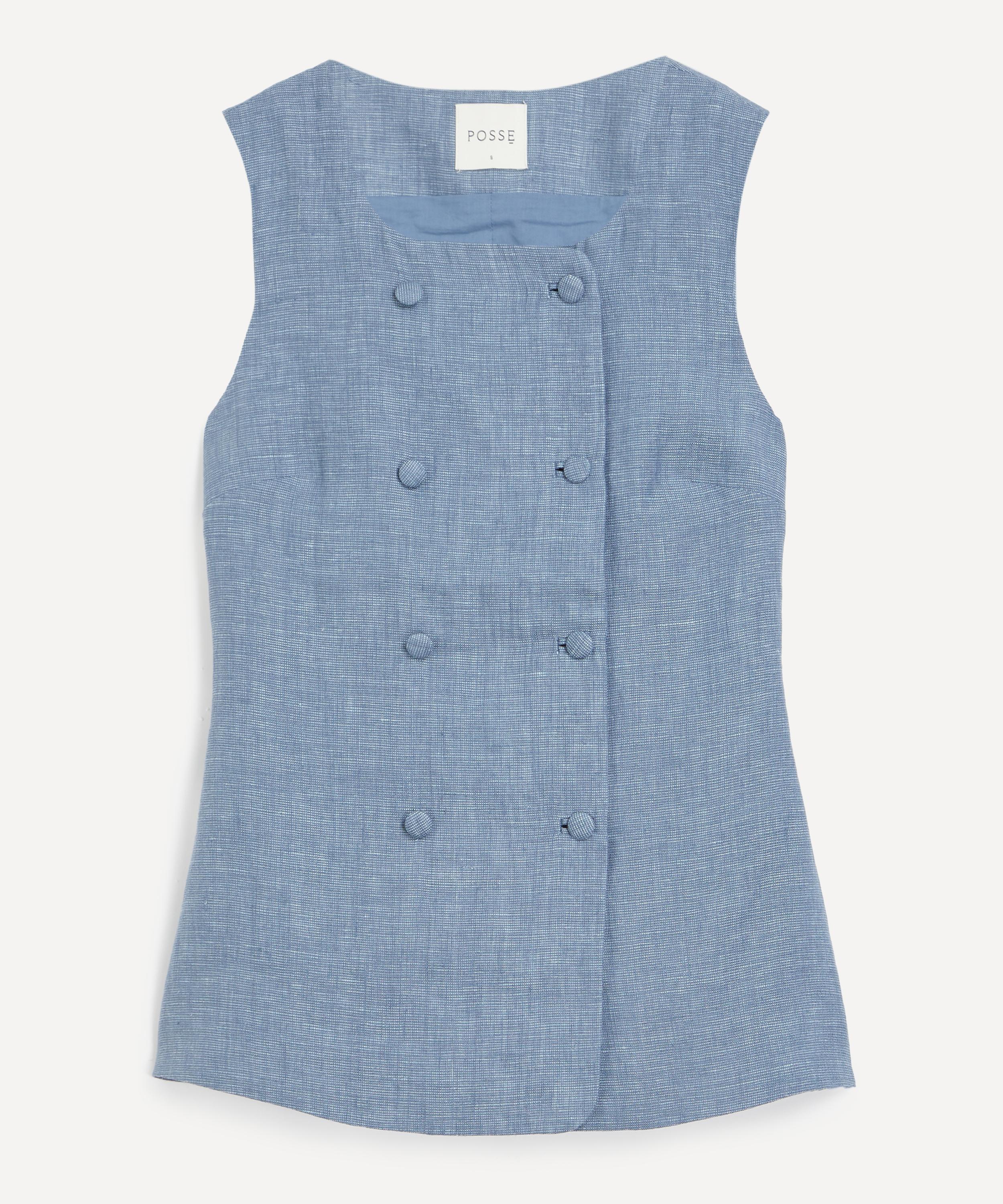 Posse - Thea Blue Steel Vest image number 0