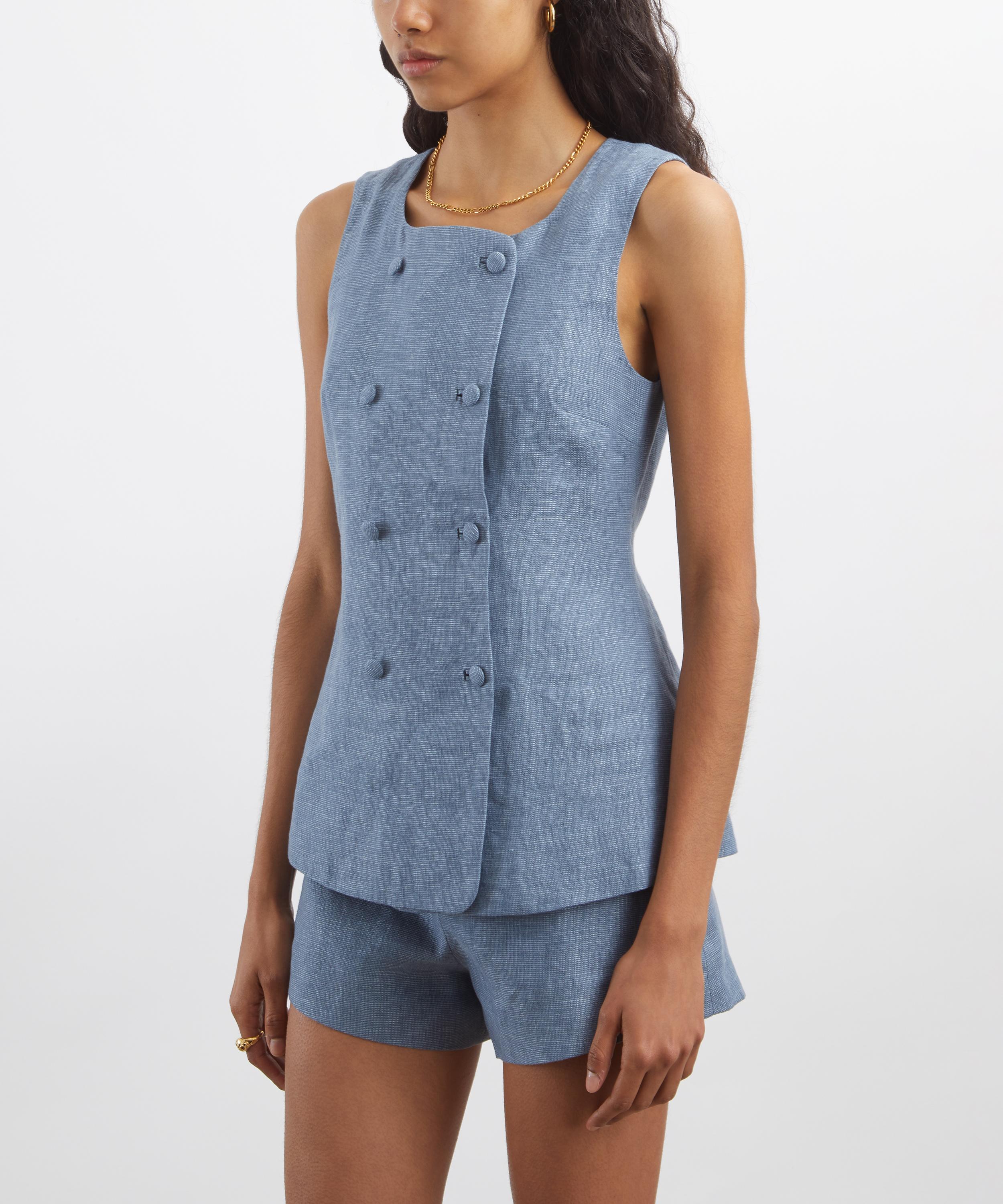 Posse - Thea Blue Steel Vest image number 2