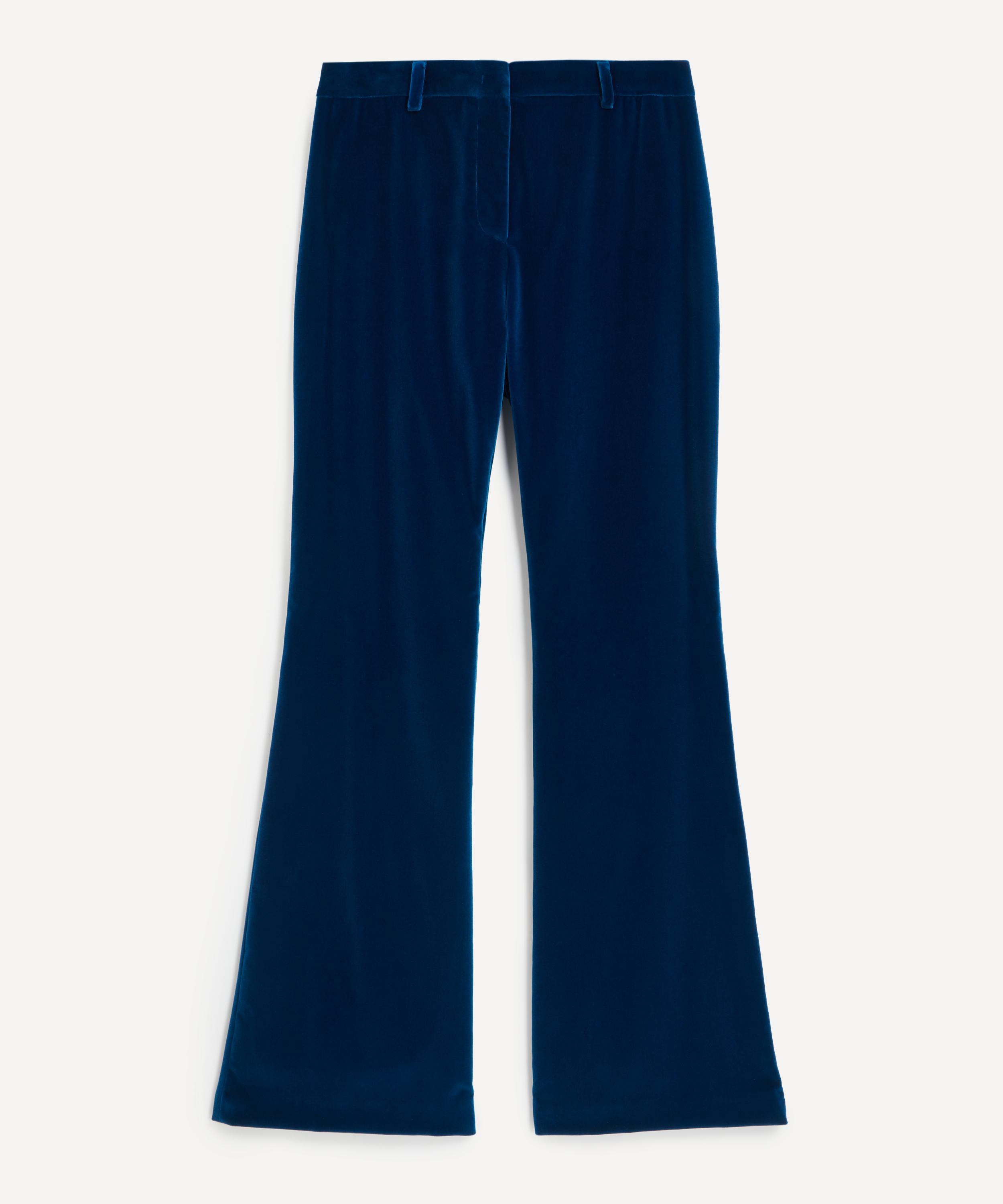 Etro - Electric Blue Velvet Trousers