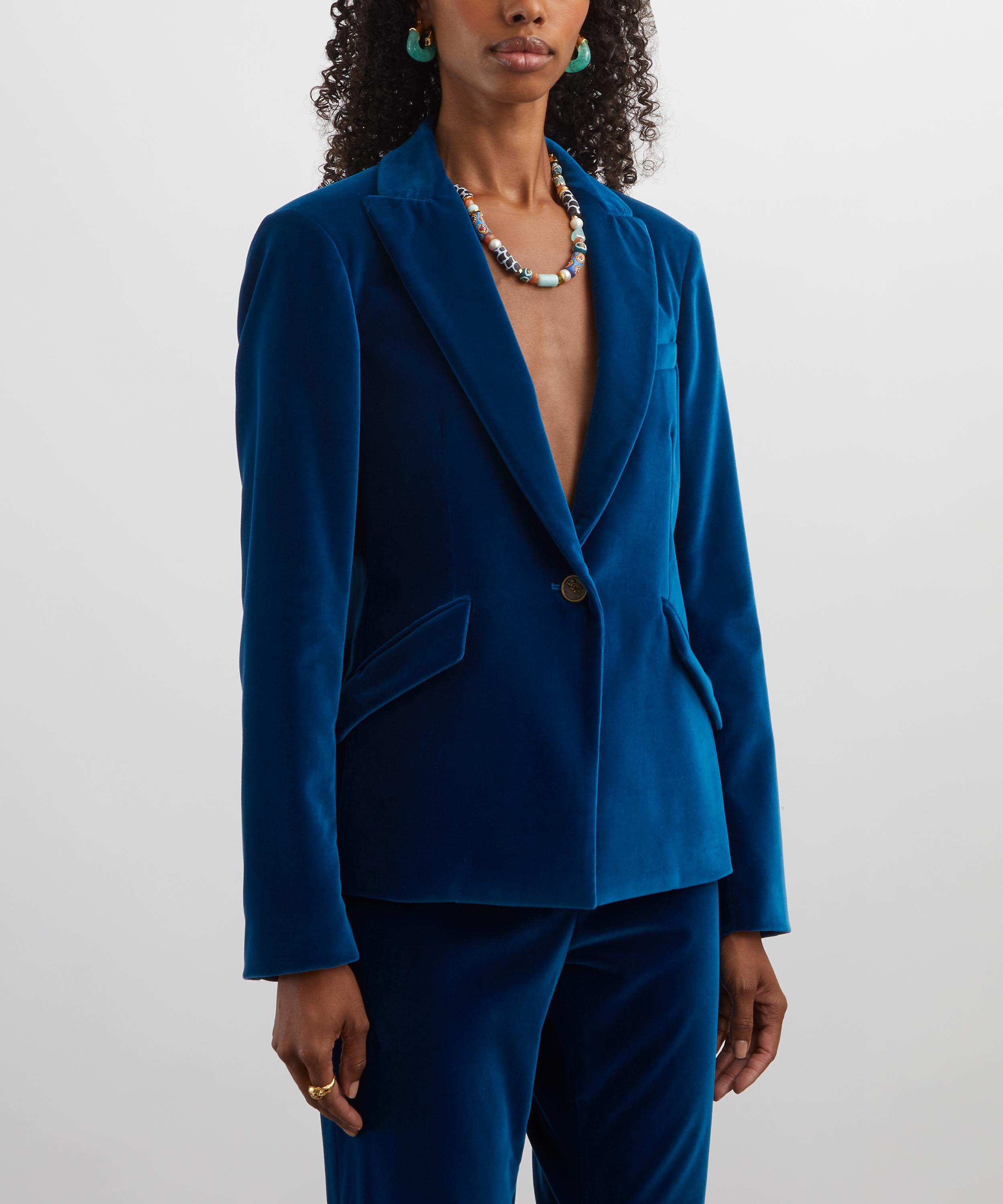 Etro - Electric Blue Velvet Jacket image number 2