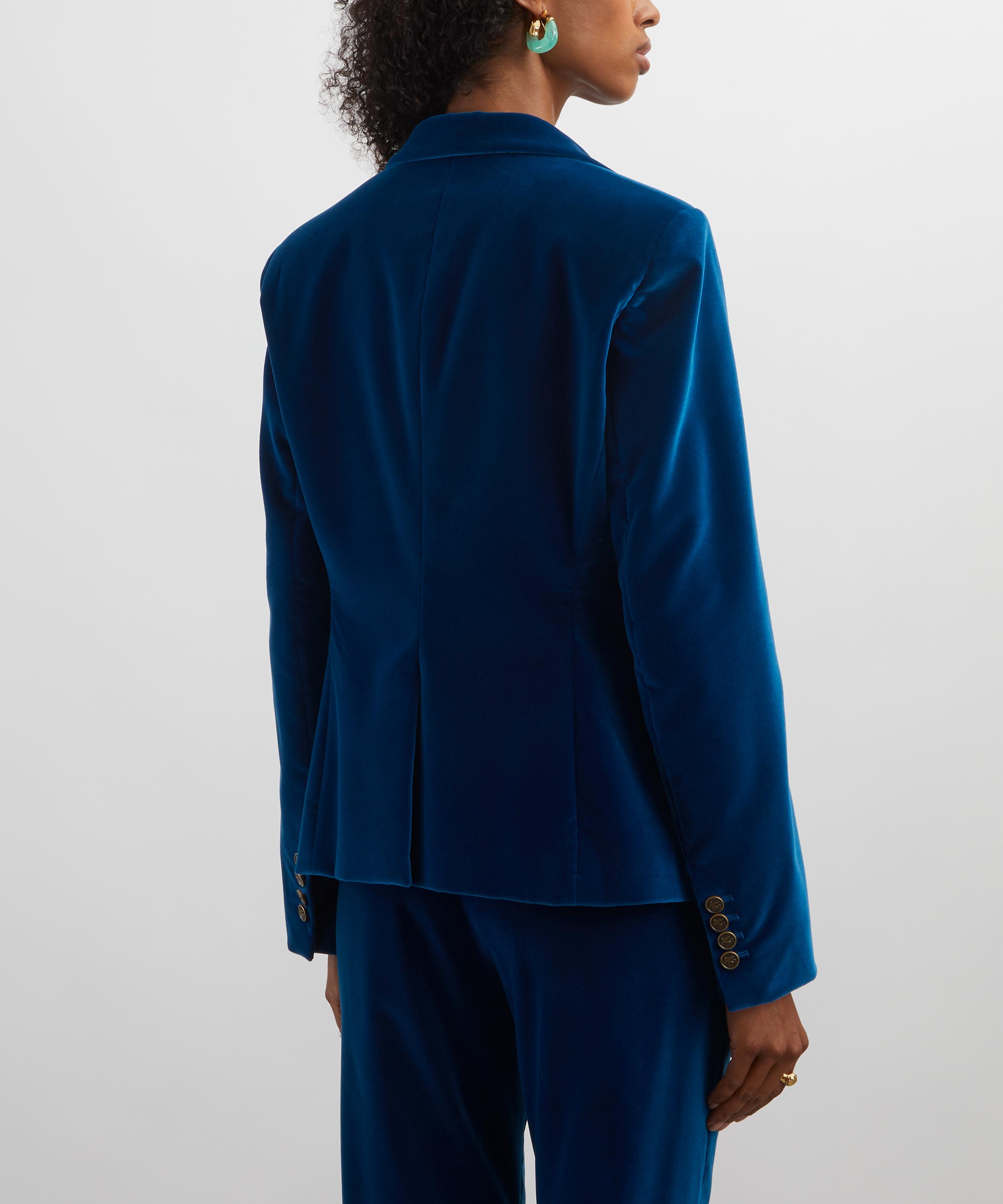 Etro - Electric Blue Velvet Jacket image number 3