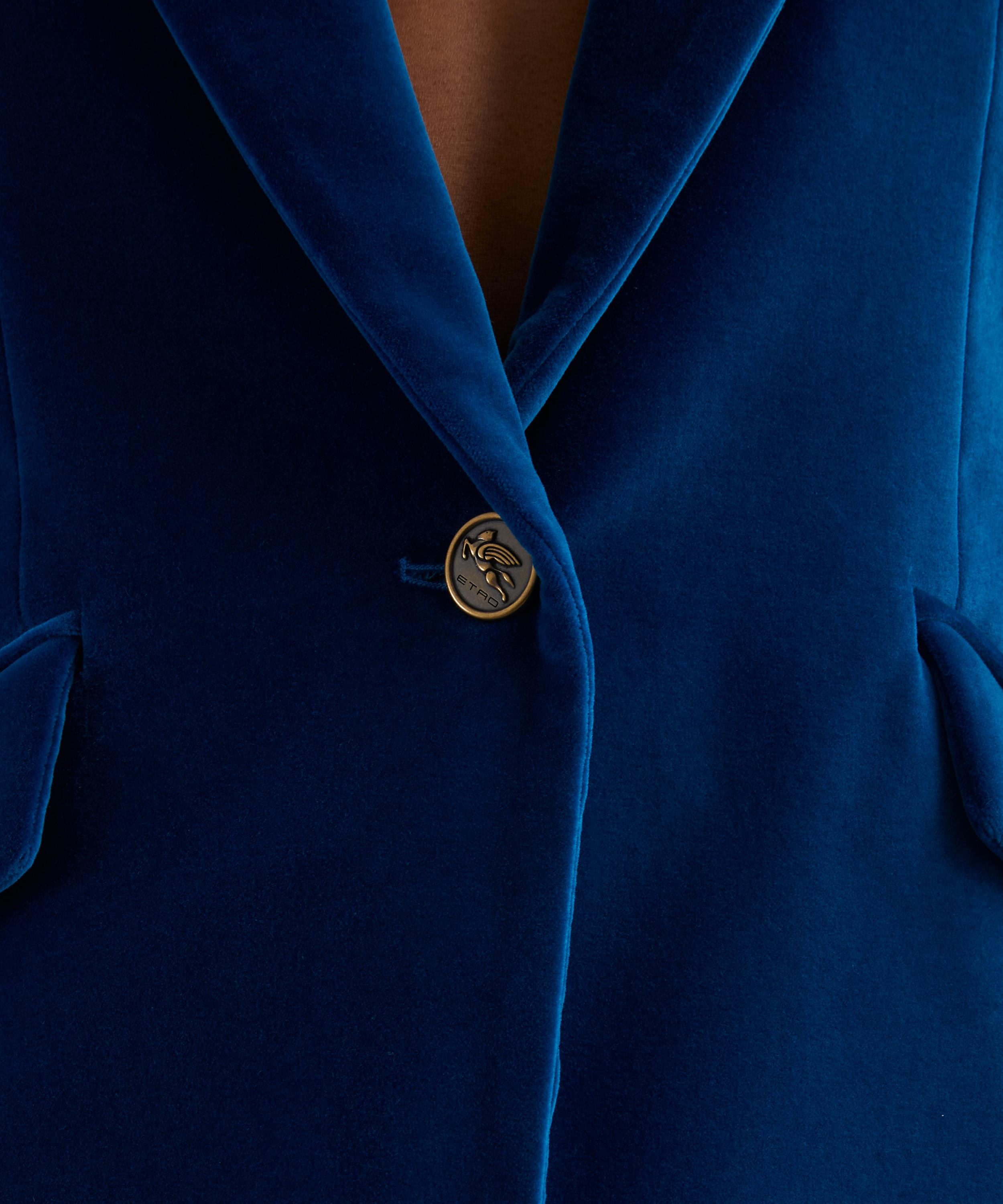 Etro - Electric Blue Velvet Jacket image number 4