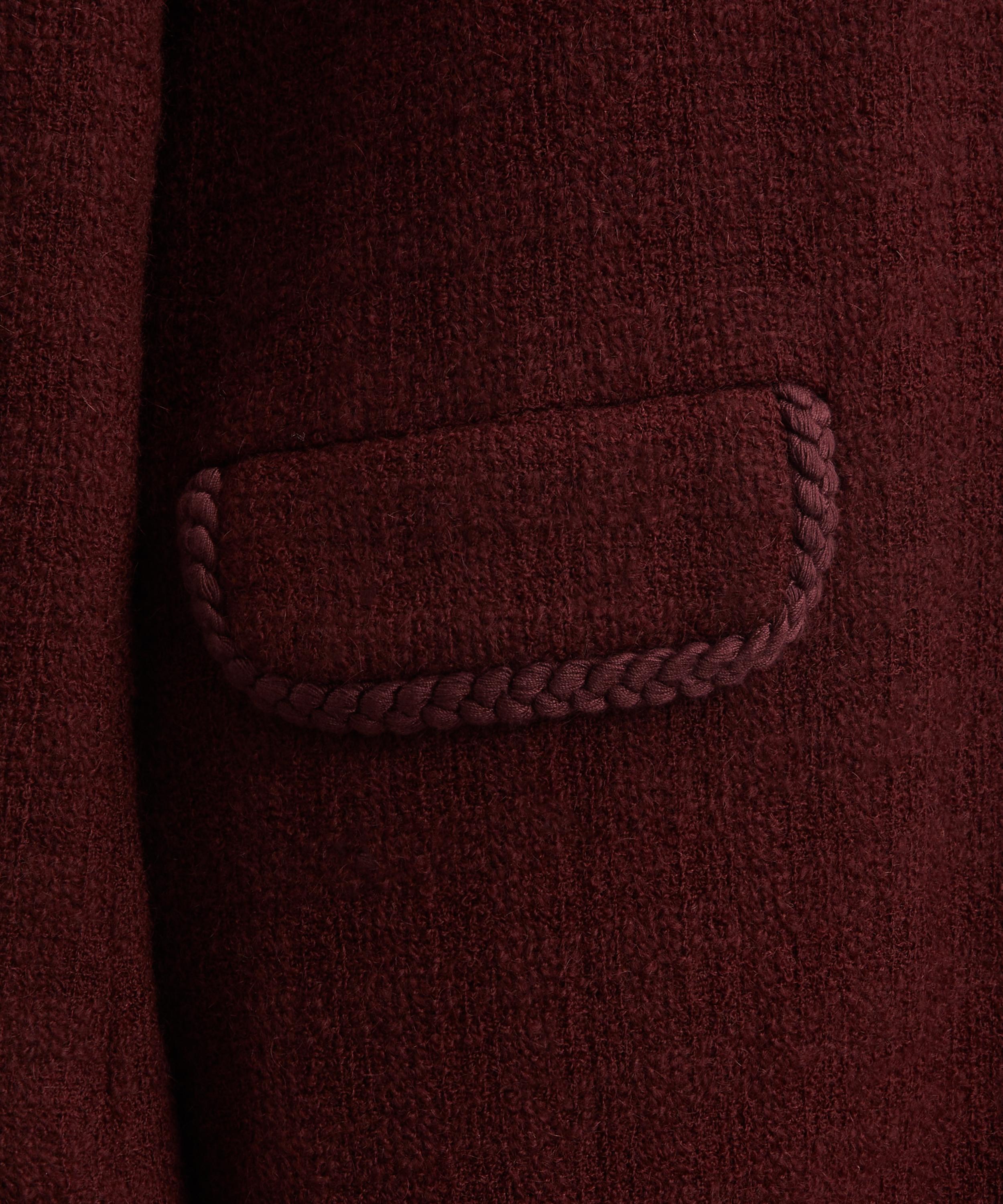 Etro - Aubergine Wool-Mohair Long Coat image number 4