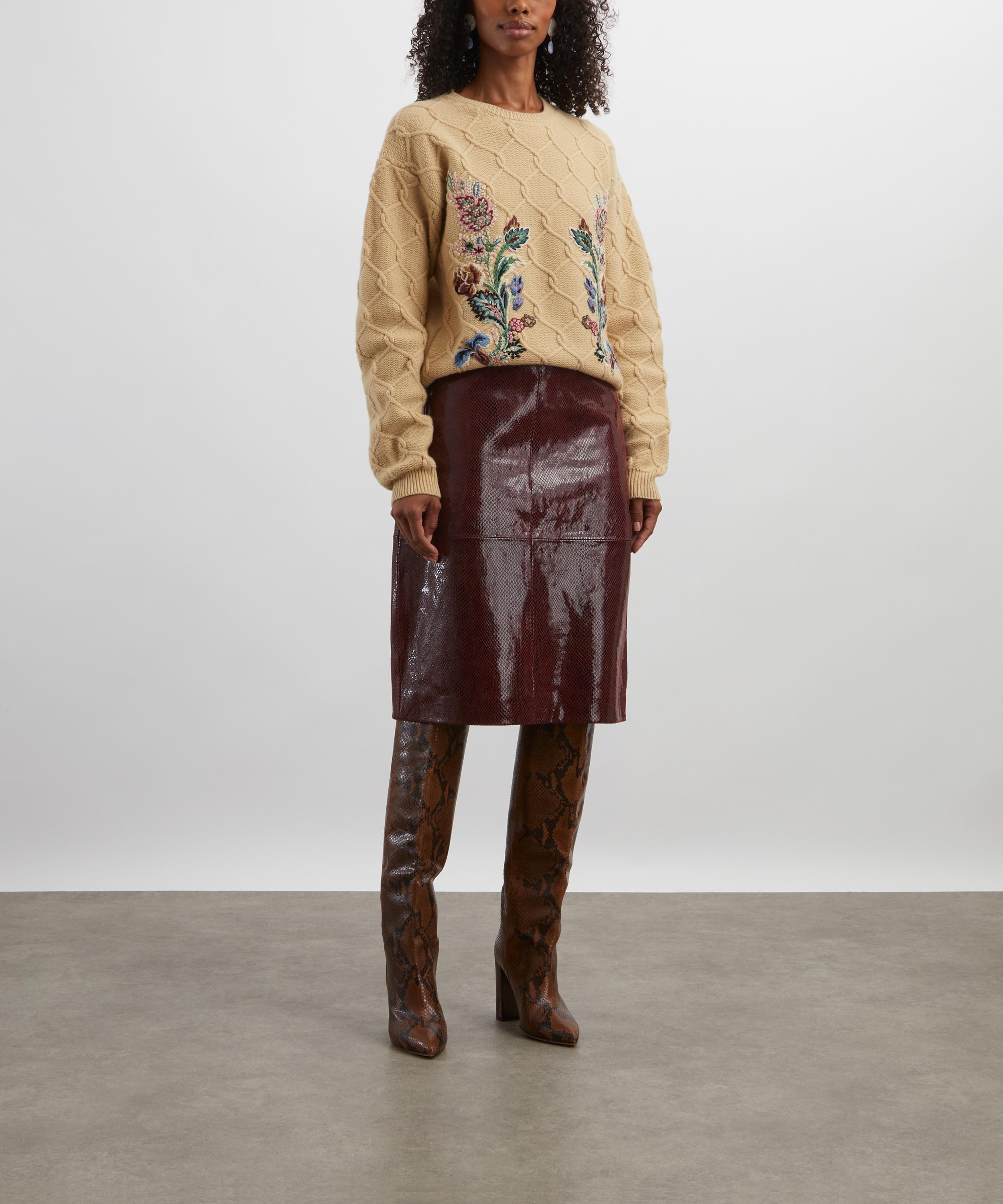 Etro - Wool-Cashmere Floral Embroidered Jumper image number 1