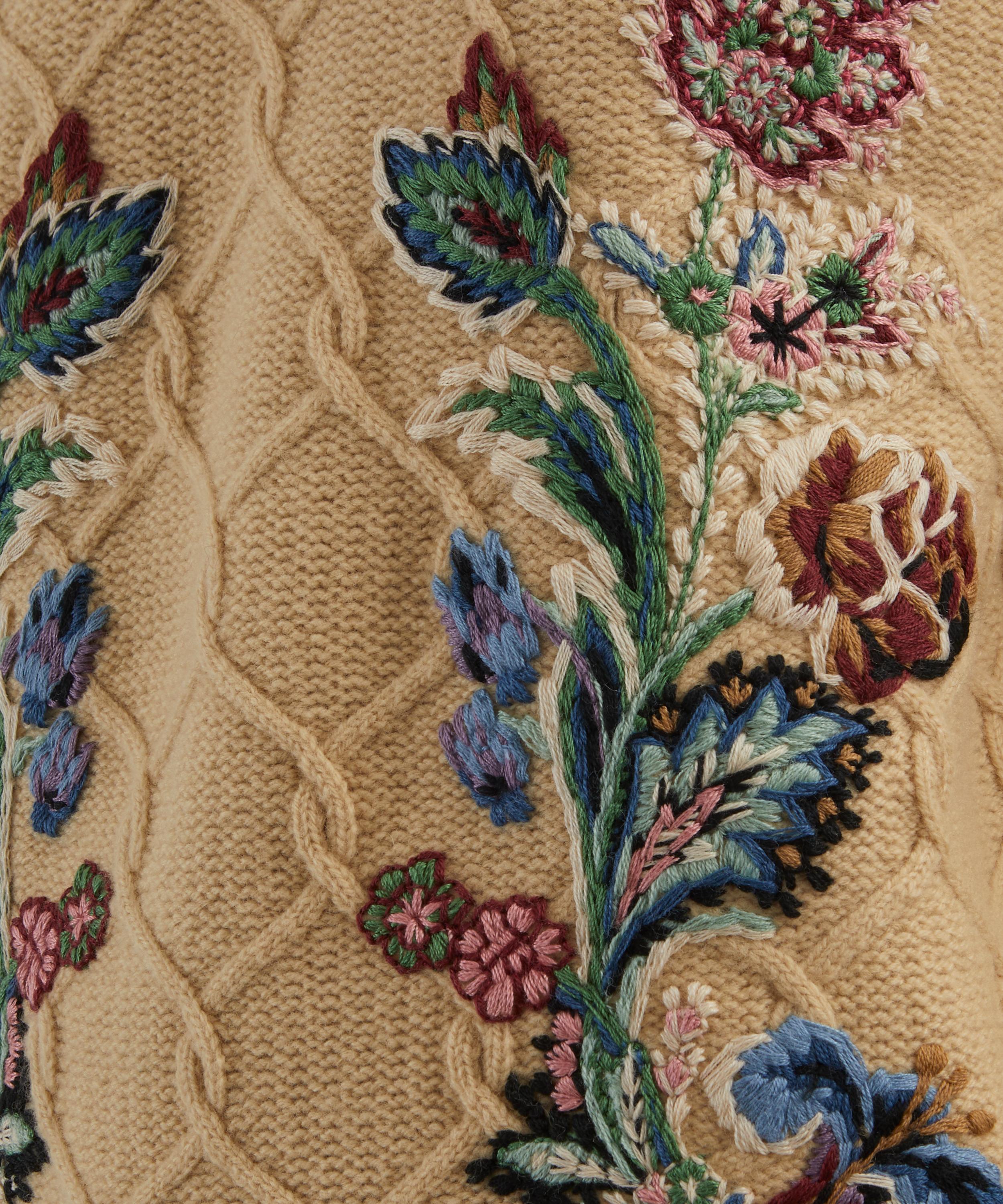 Etro - Wool-Cashmere Floral Embroidered Jumper image number 4