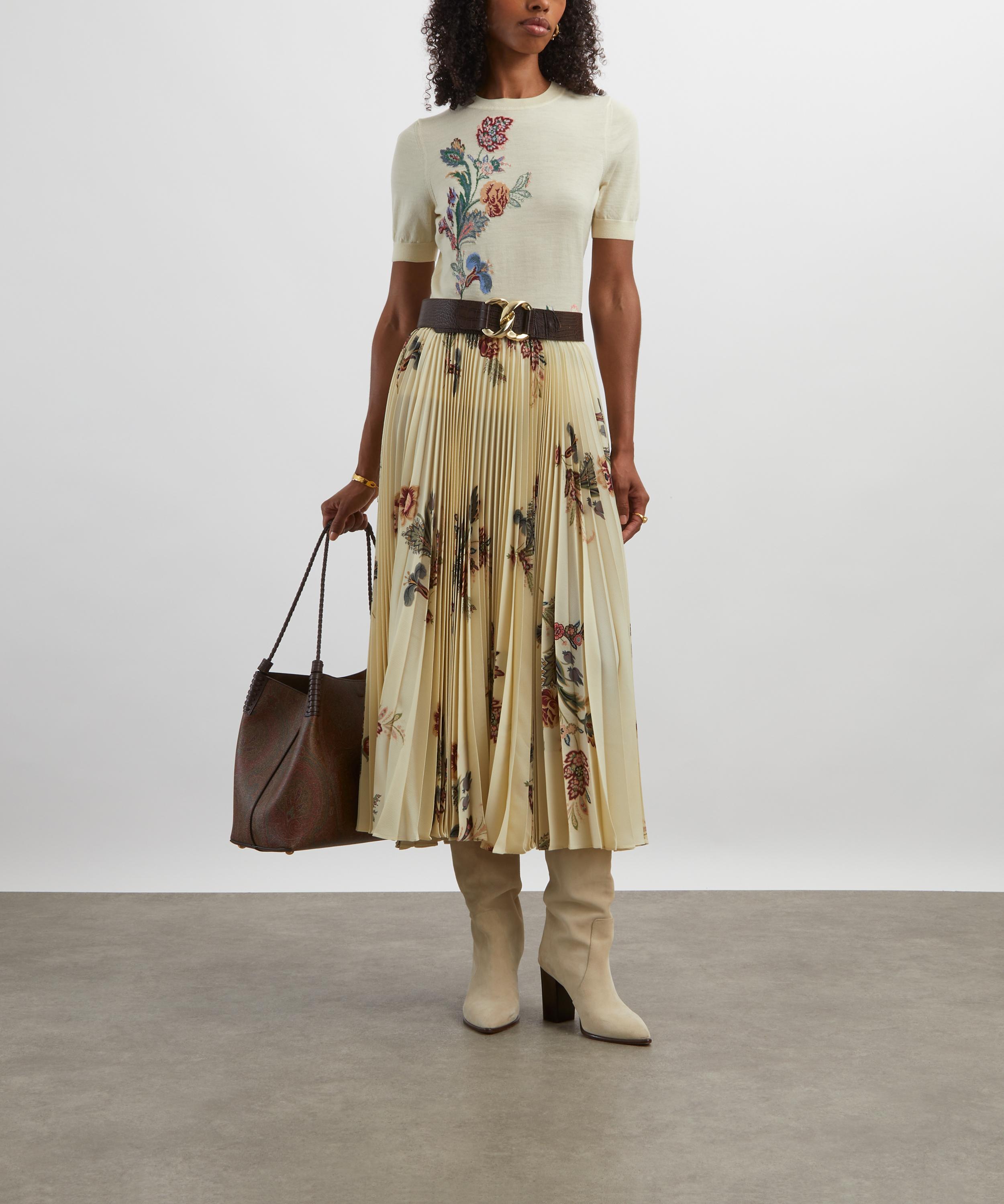 Etro - Floral Wool-Blend Jacquard Top image number 1