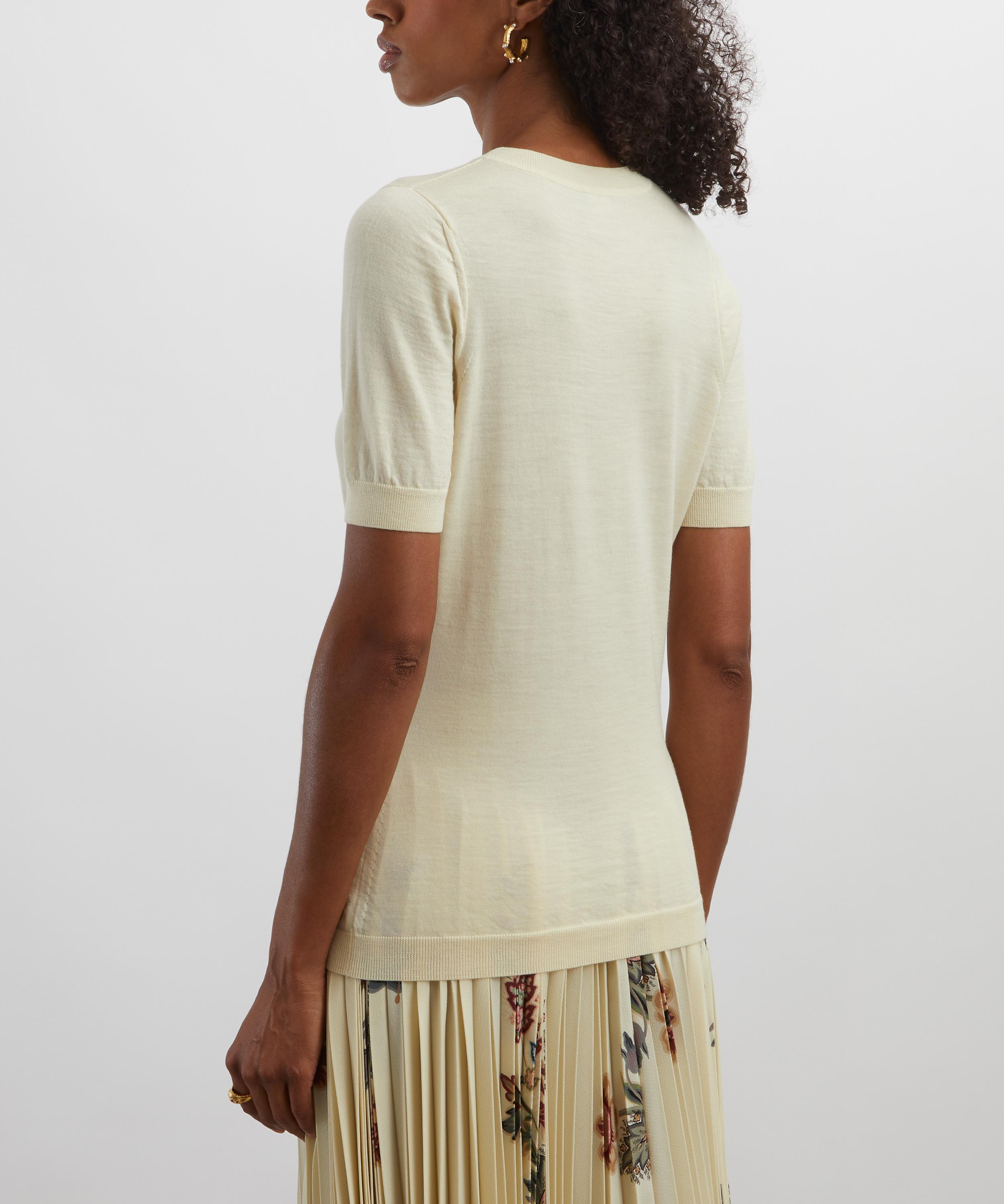 Etro - Floral Wool-Blend Jacquard Top image number 3