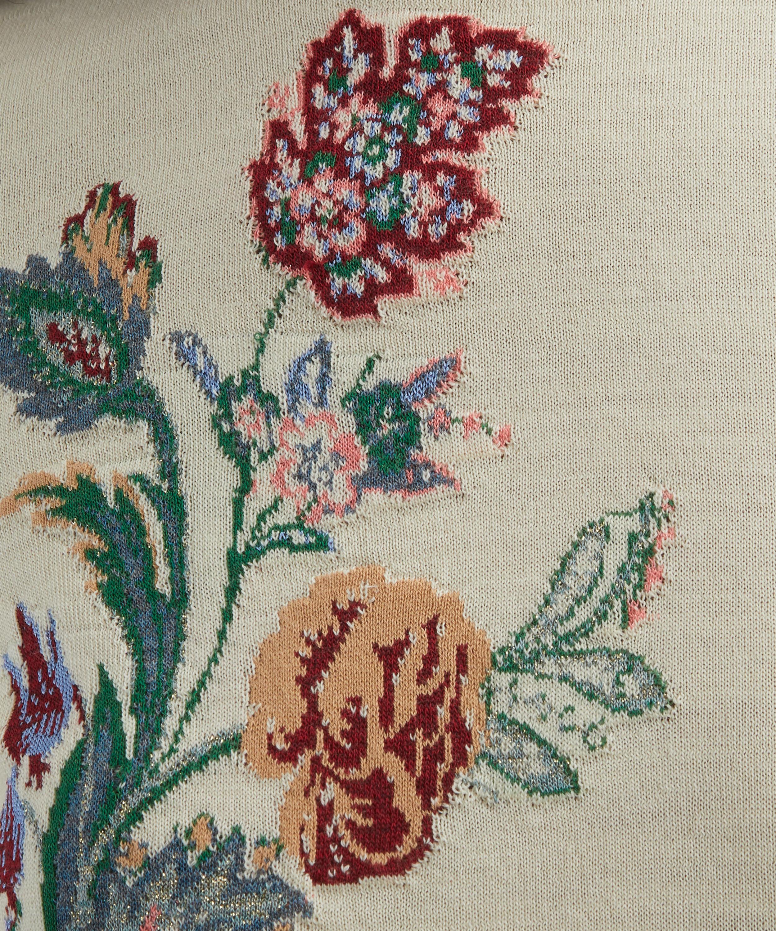 Etro - Floral Wool-Blend Jacquard Top image number 4