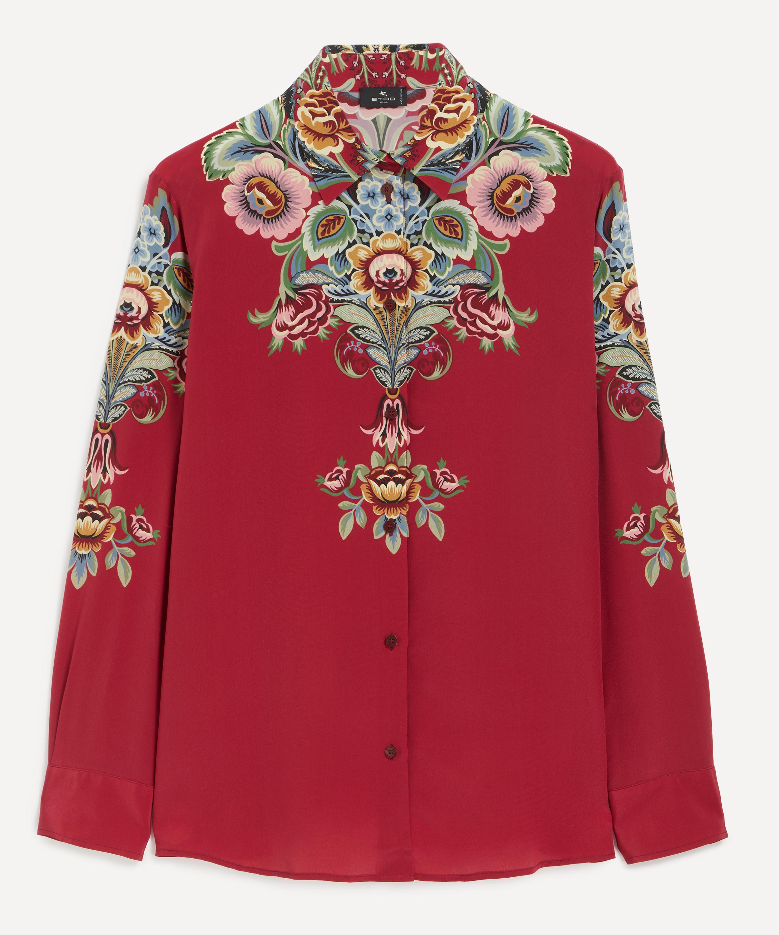 Etro - Placed Floral Silk Shirt image number 0