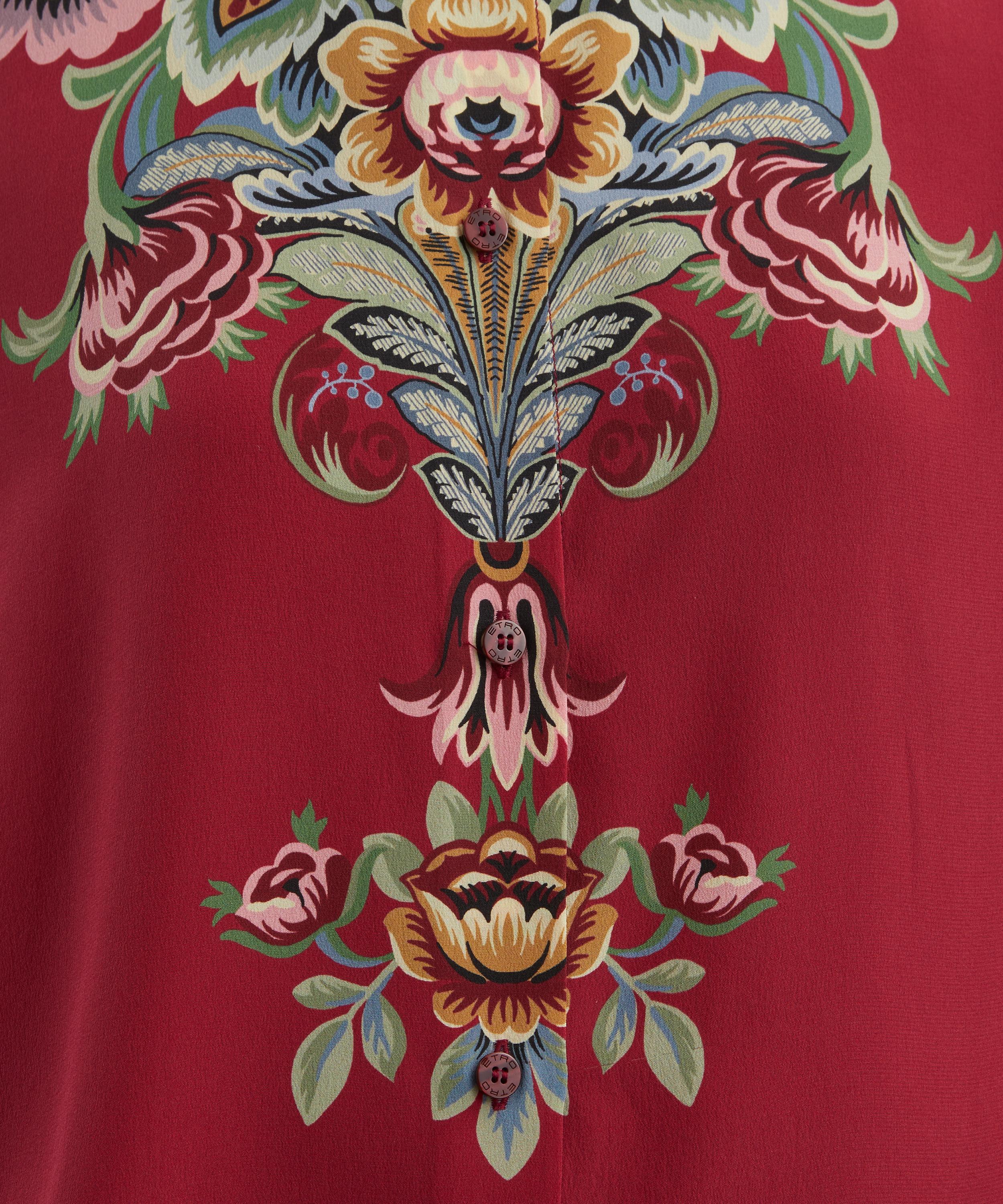 Etro - Placed Floral Silk Shirt image number 4