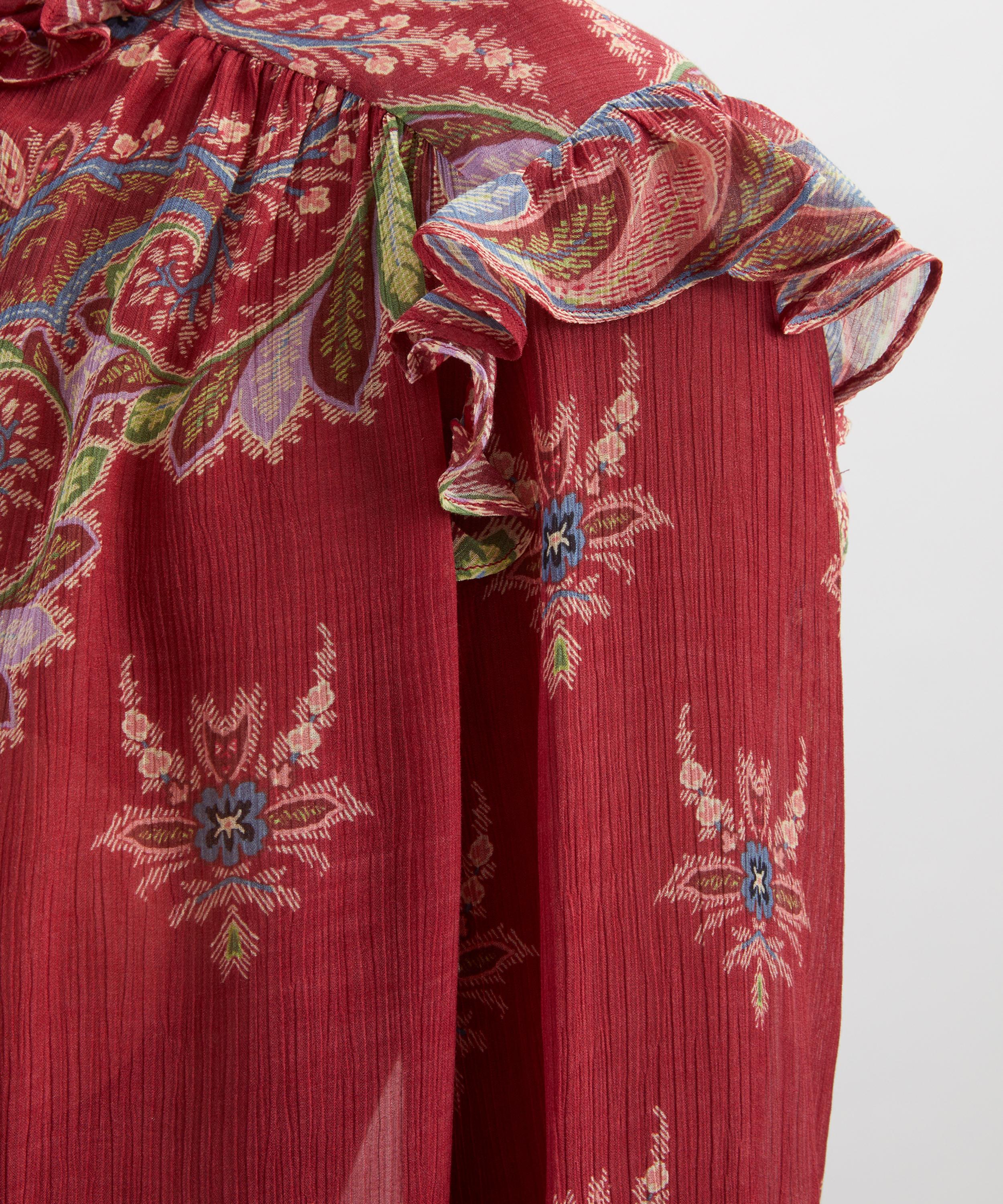 Etro - Crepon Placed-Print Blouse image number 4