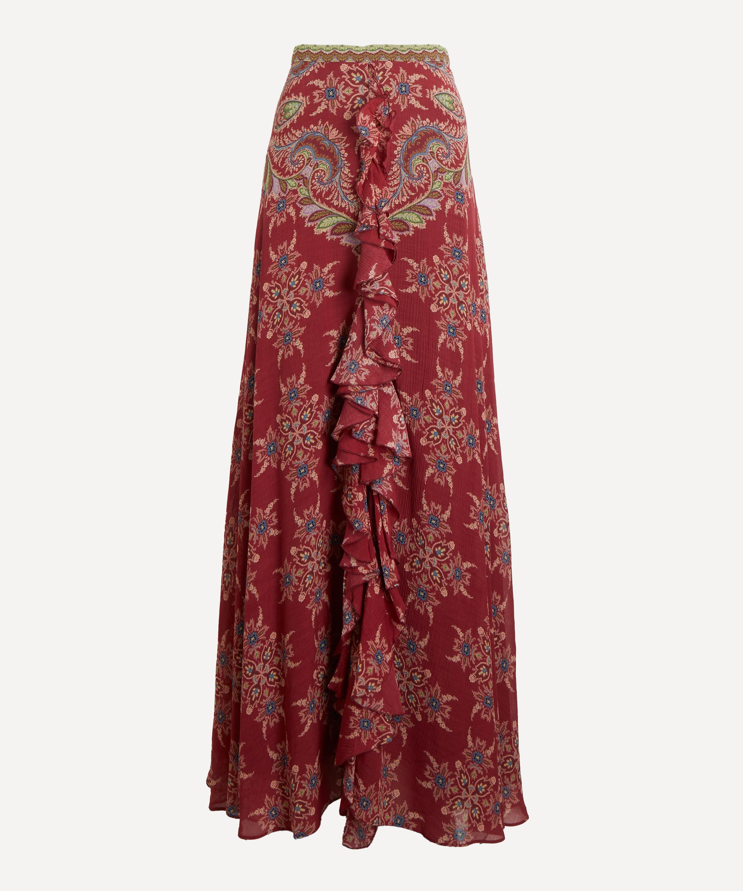 Etro - Silk-Blend Paisley Print Maxi Skirt