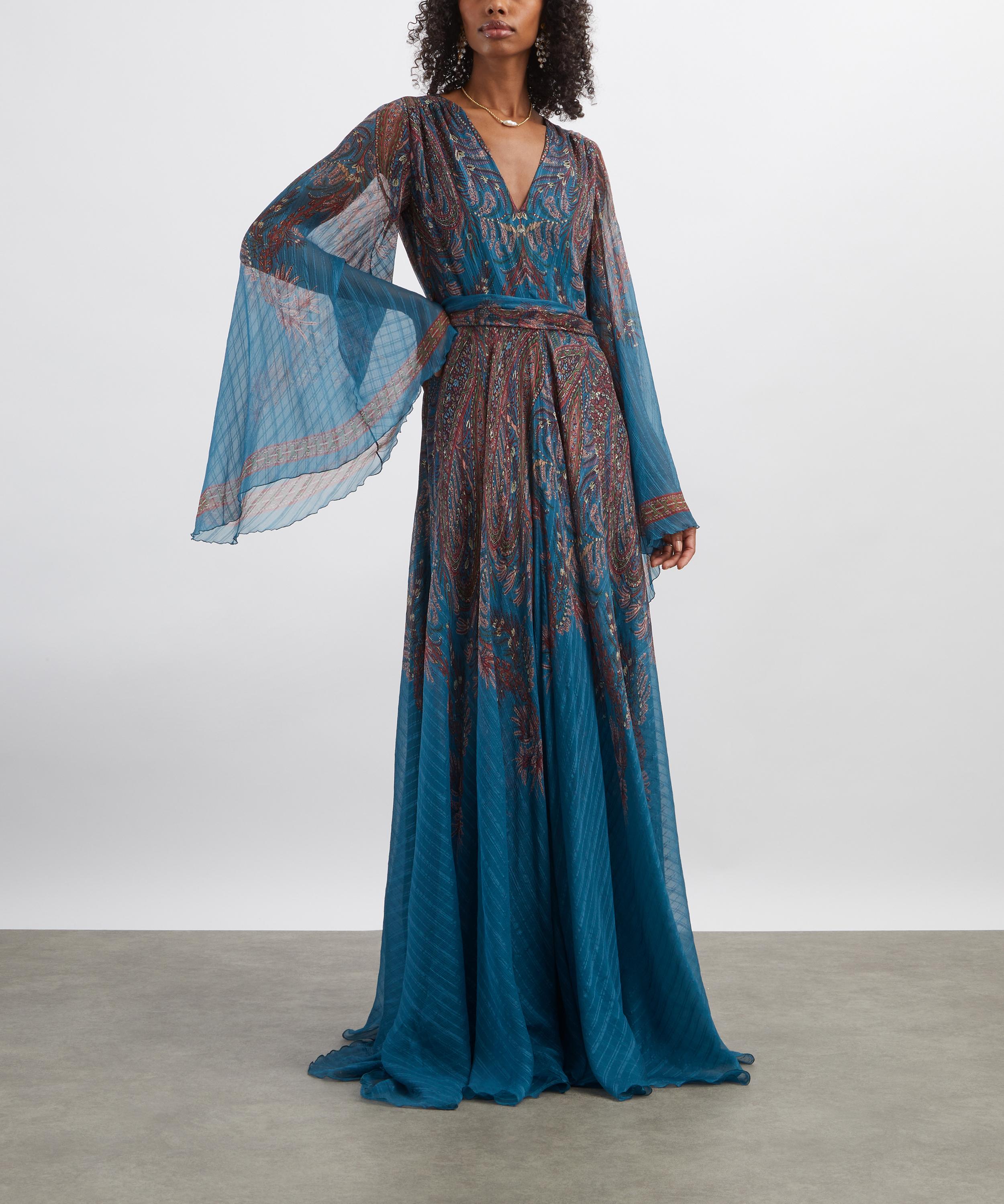 Etro - Paisley Print Silk Maxi Dress image number 1