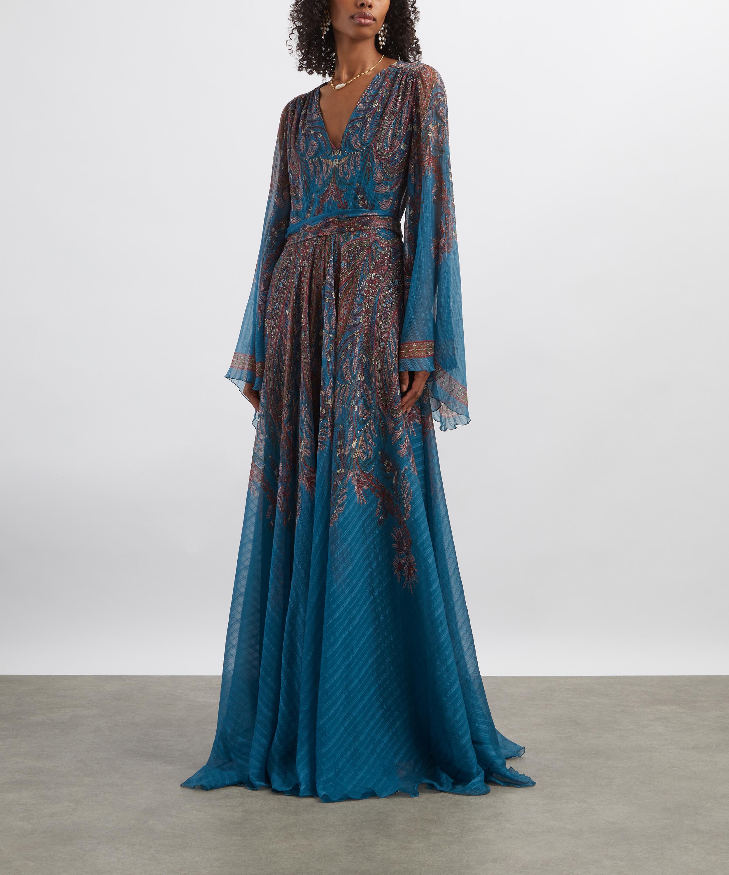 Etro - Paisley Print Silk Maxi Dress image number 2