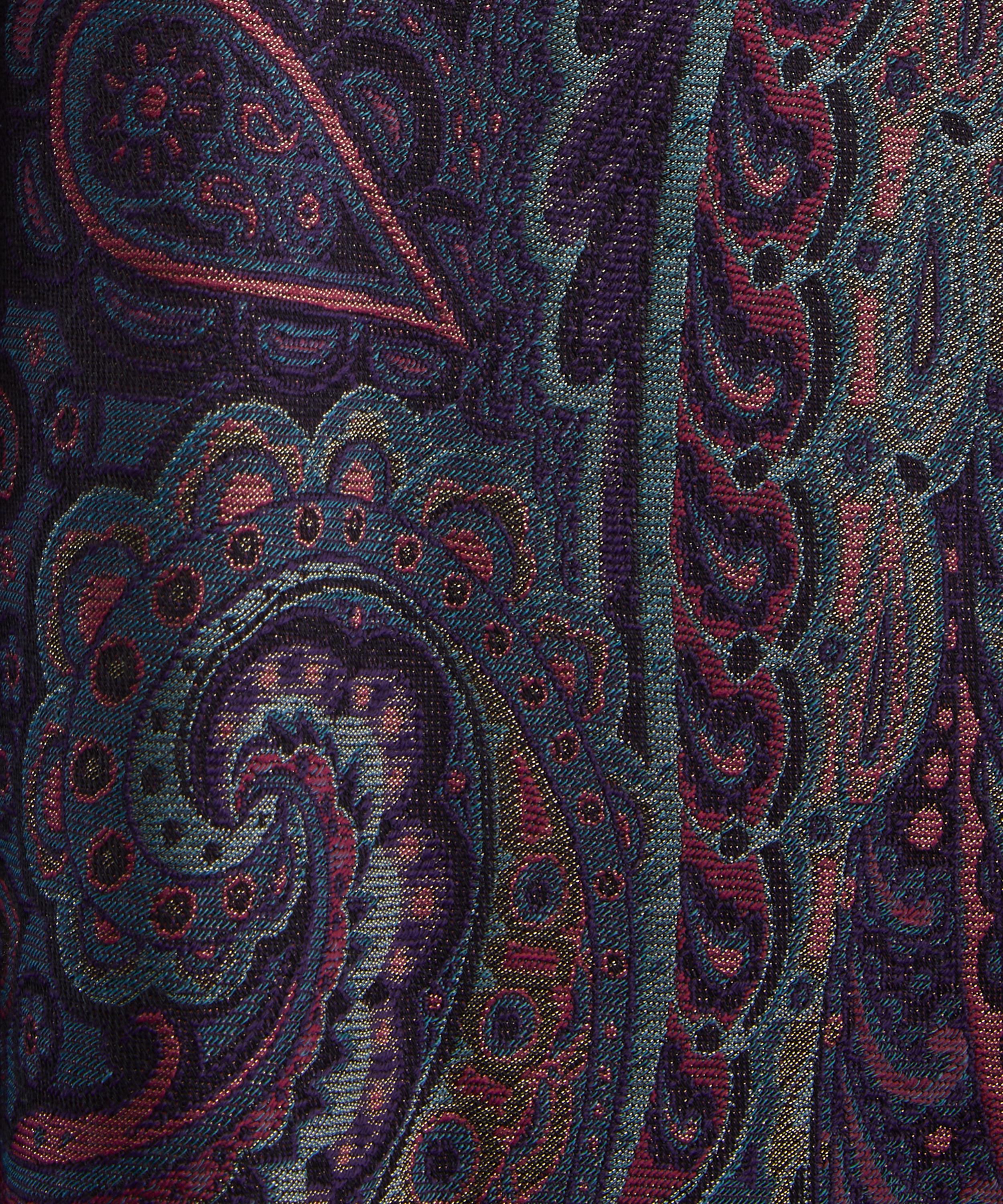Etro - Wool-Blend Paisley Poncho image number 4
