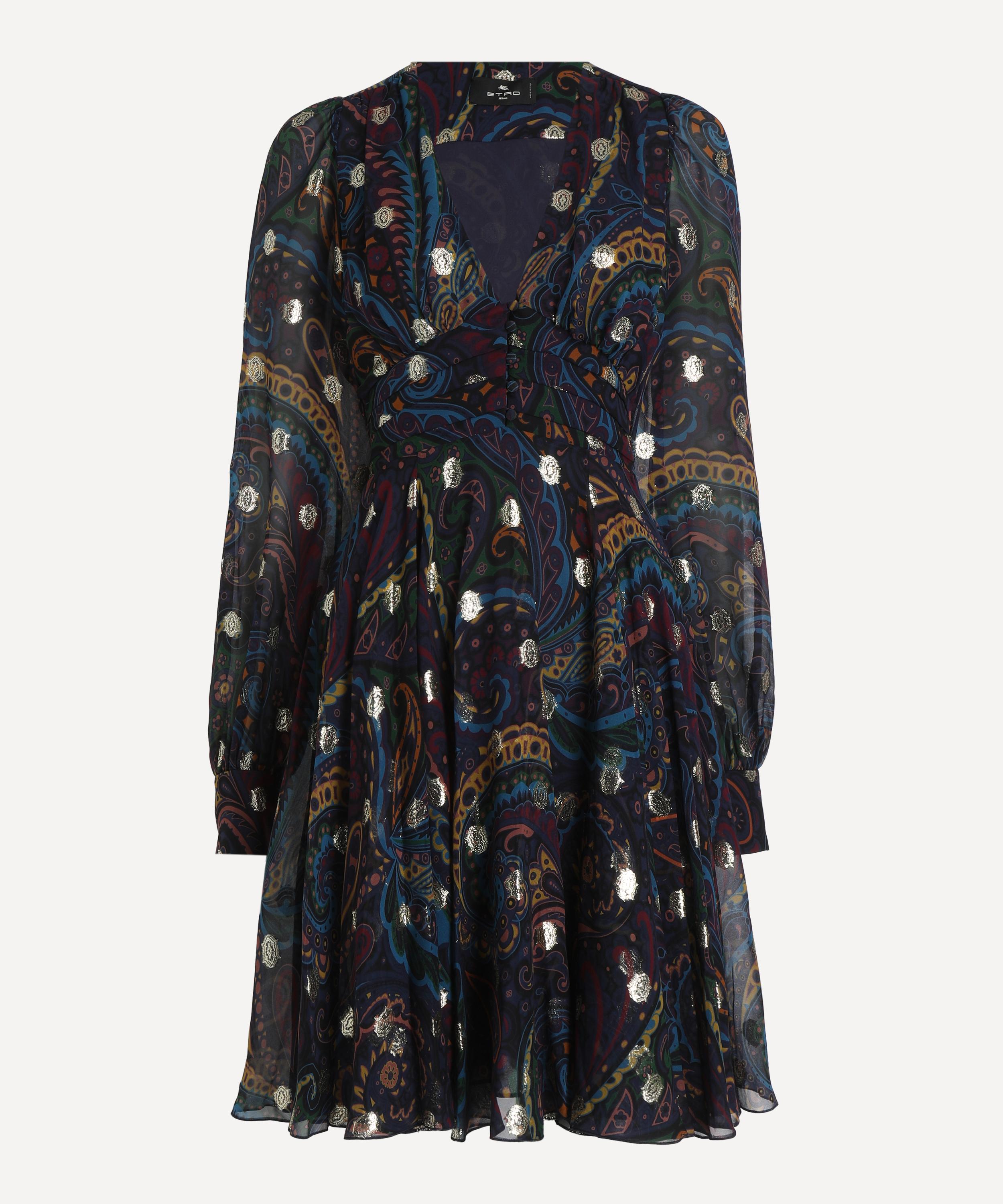 Etro - Paisley Print Silk Mini Dress