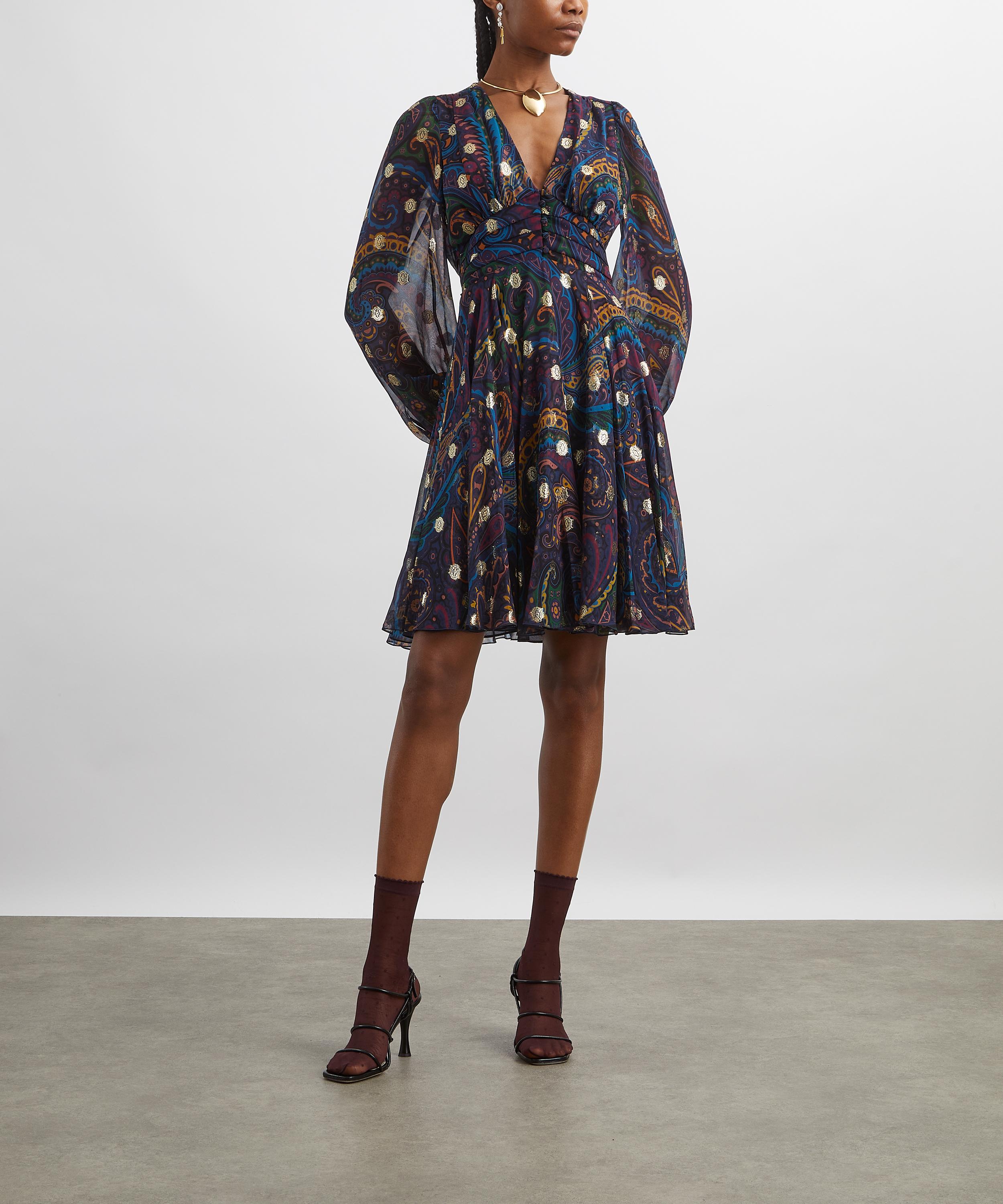 Etro - Paisley Print Silk Mini Dress image number 1