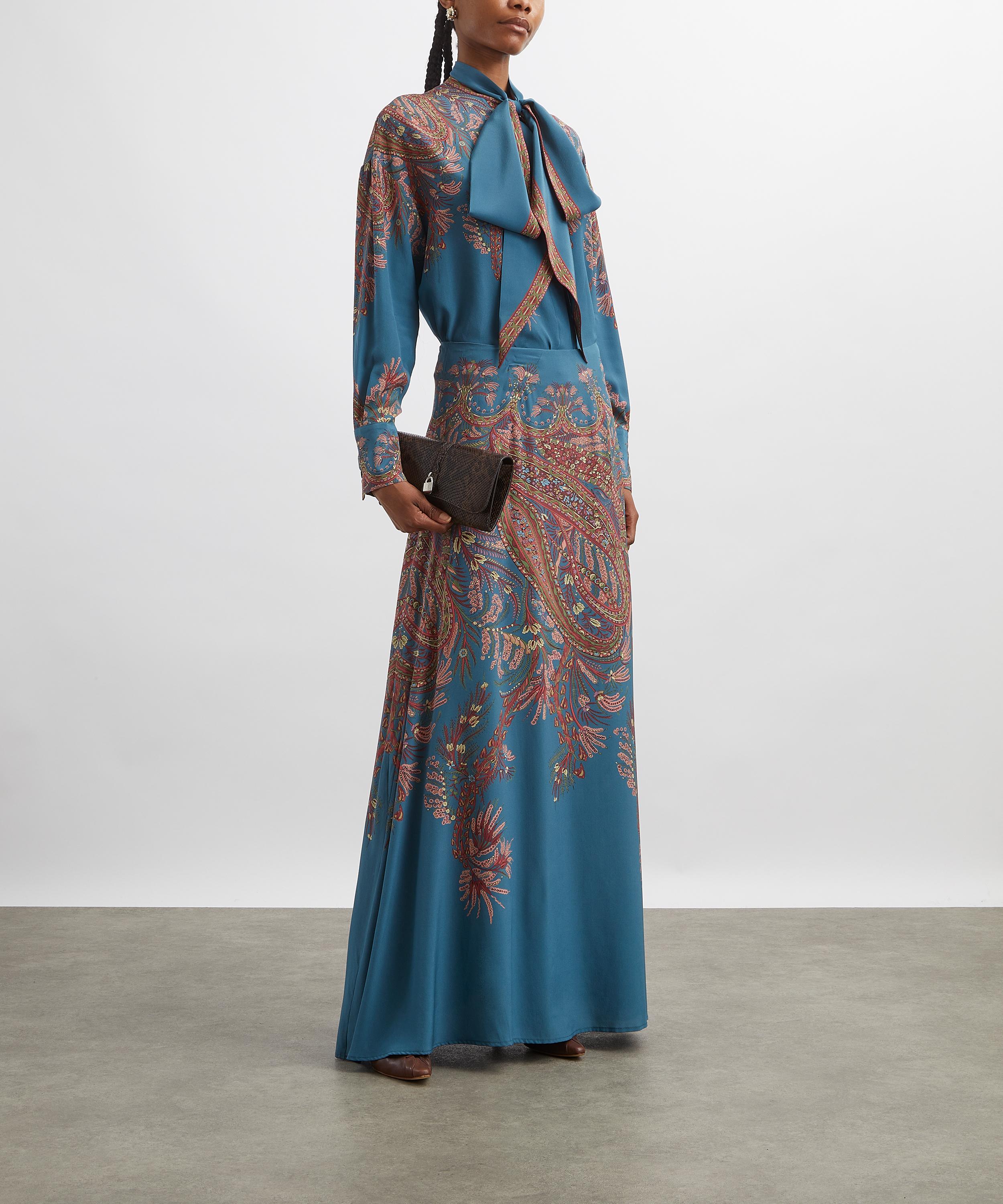 Etro - Paisley Print Silk Maxi Skirt image number 1