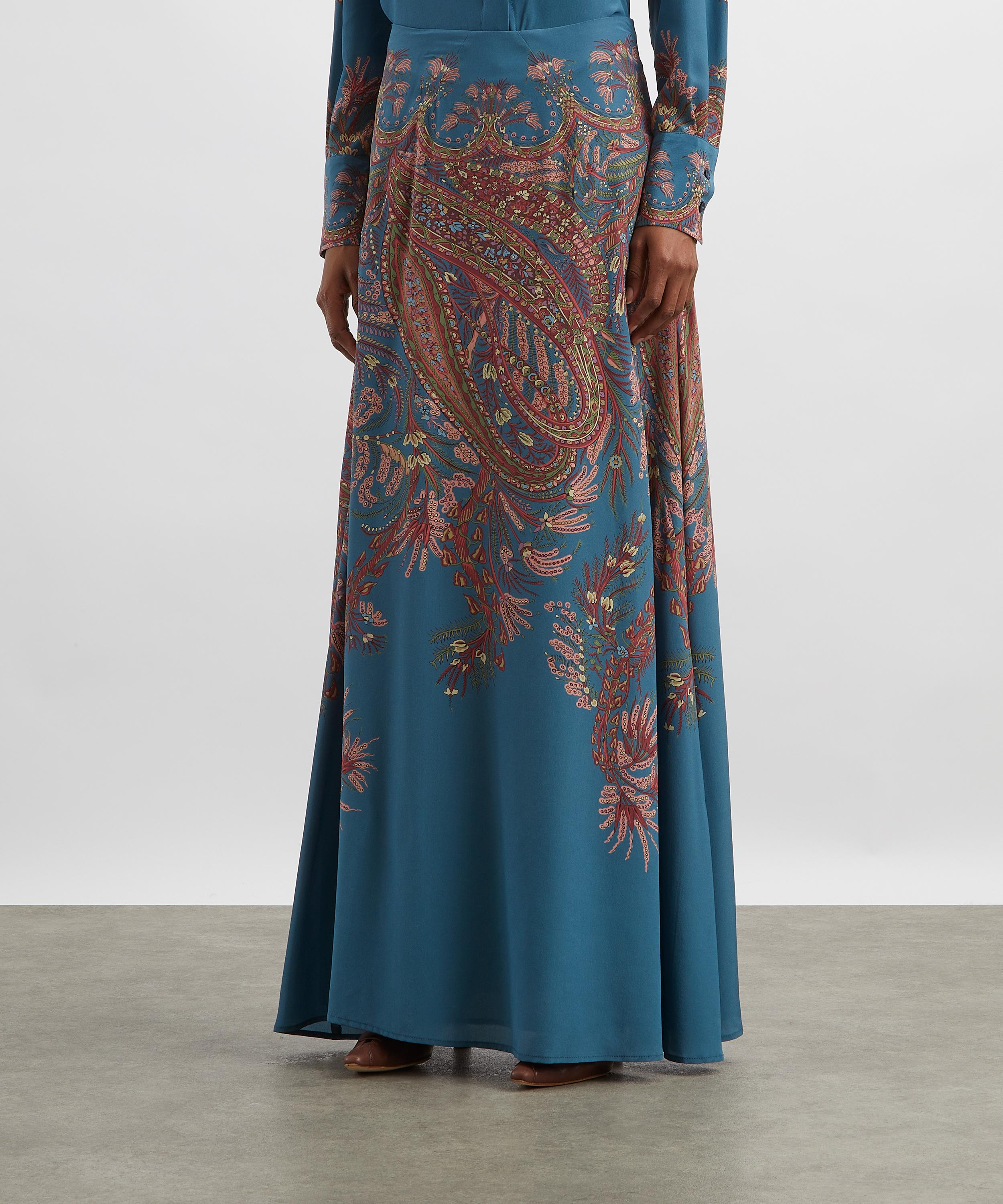 Etro - Paisley Print Silk Maxi Skirt image number 2