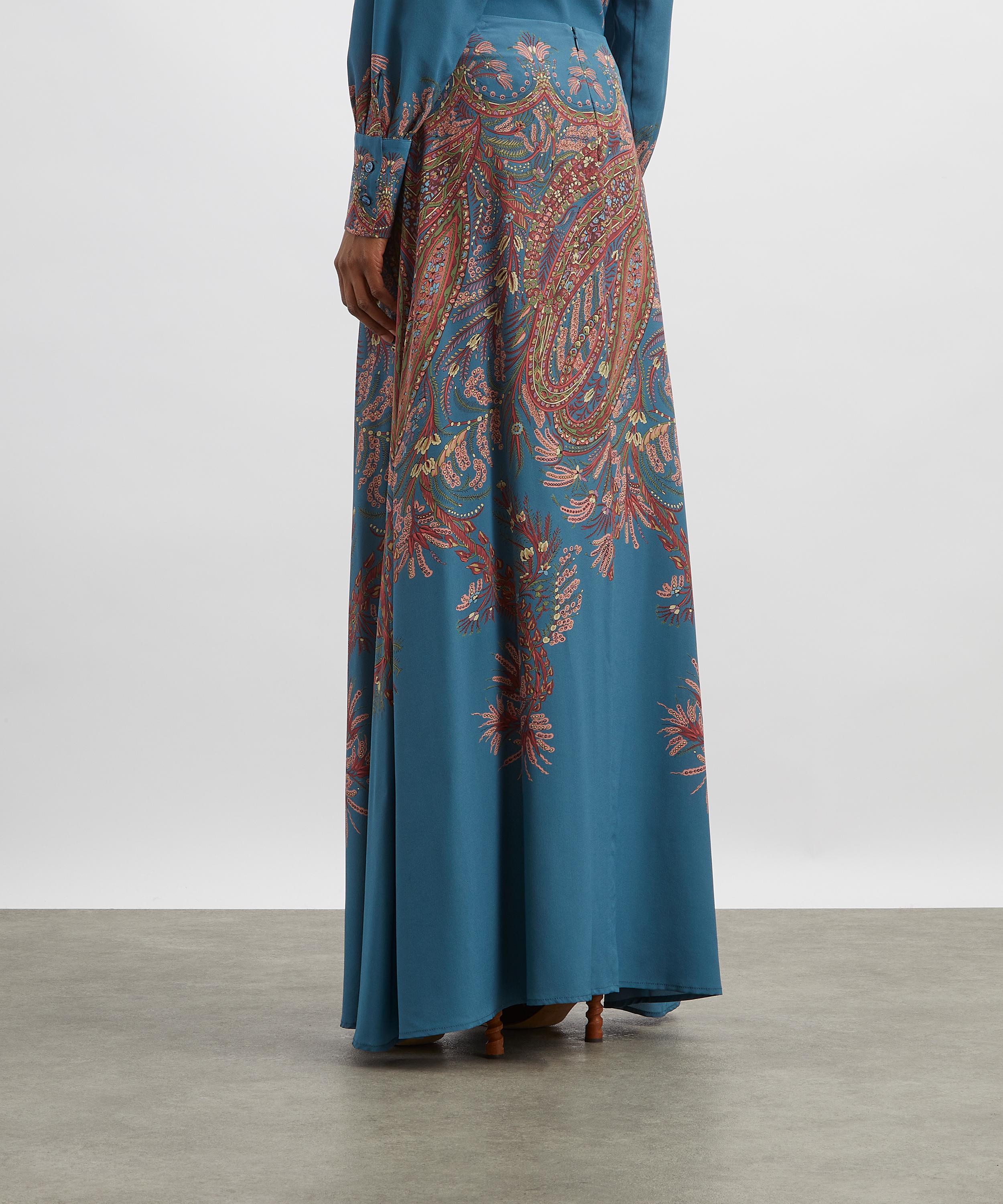 Etro - Paisley Print Silk Maxi Skirt image number 3