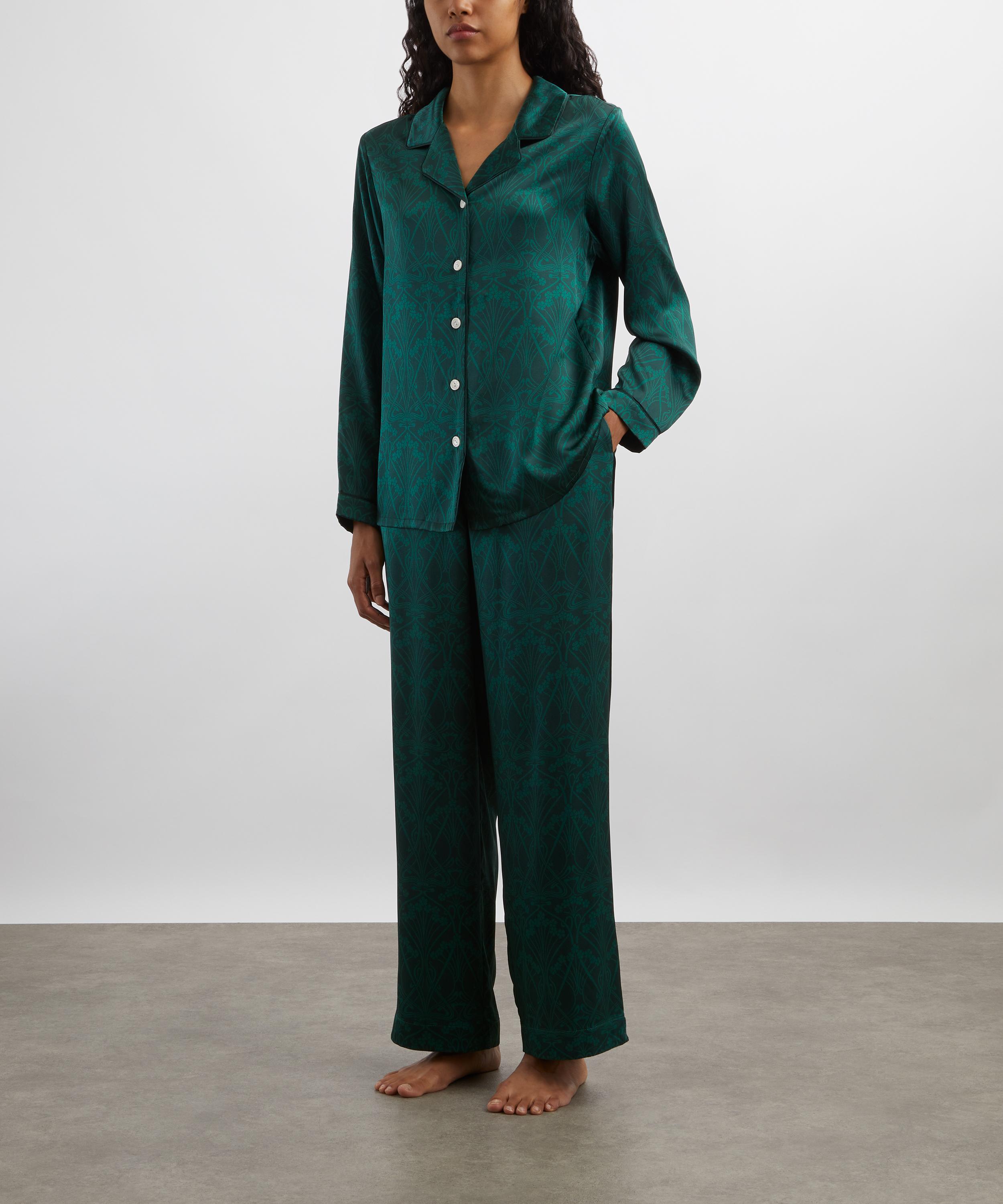 Liberty - Ianthe Blossom Silk-Satin Pyjama Set image number 1