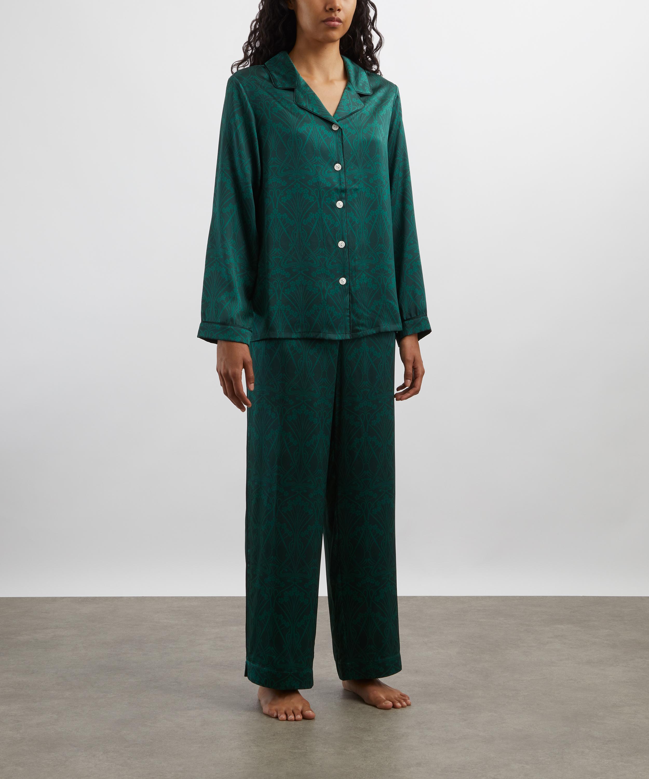 Liberty - Ianthe Blossom Silk-Satin Pyjama Set image number 2