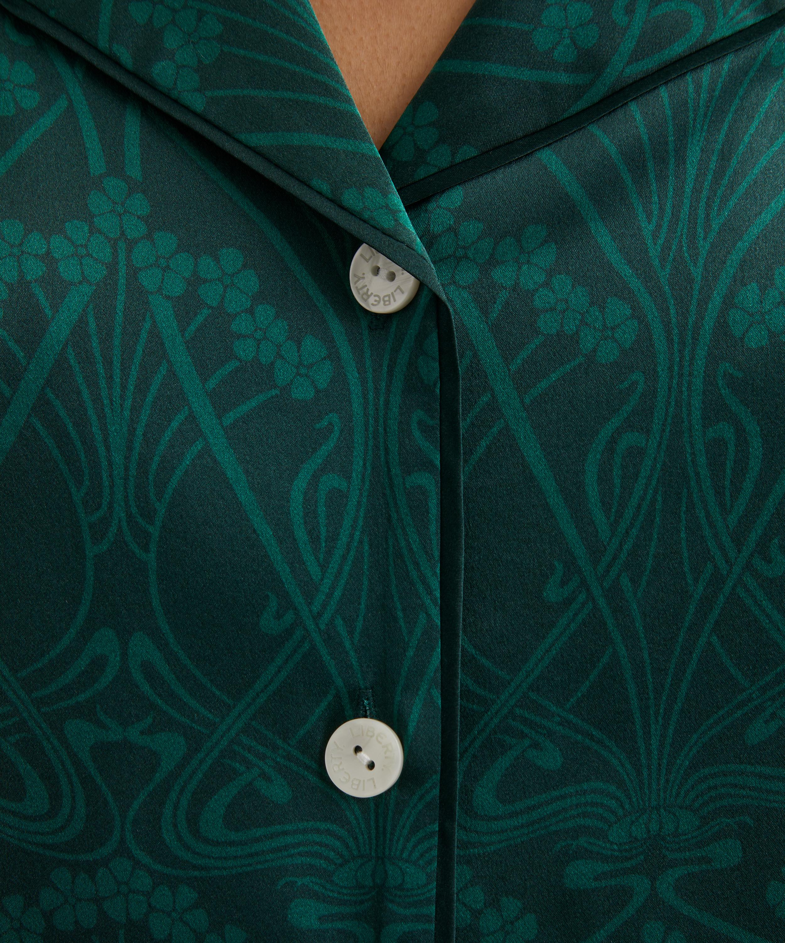 Liberty - Ianthe Blossom Silk-Satin Pyjama Set image number 4