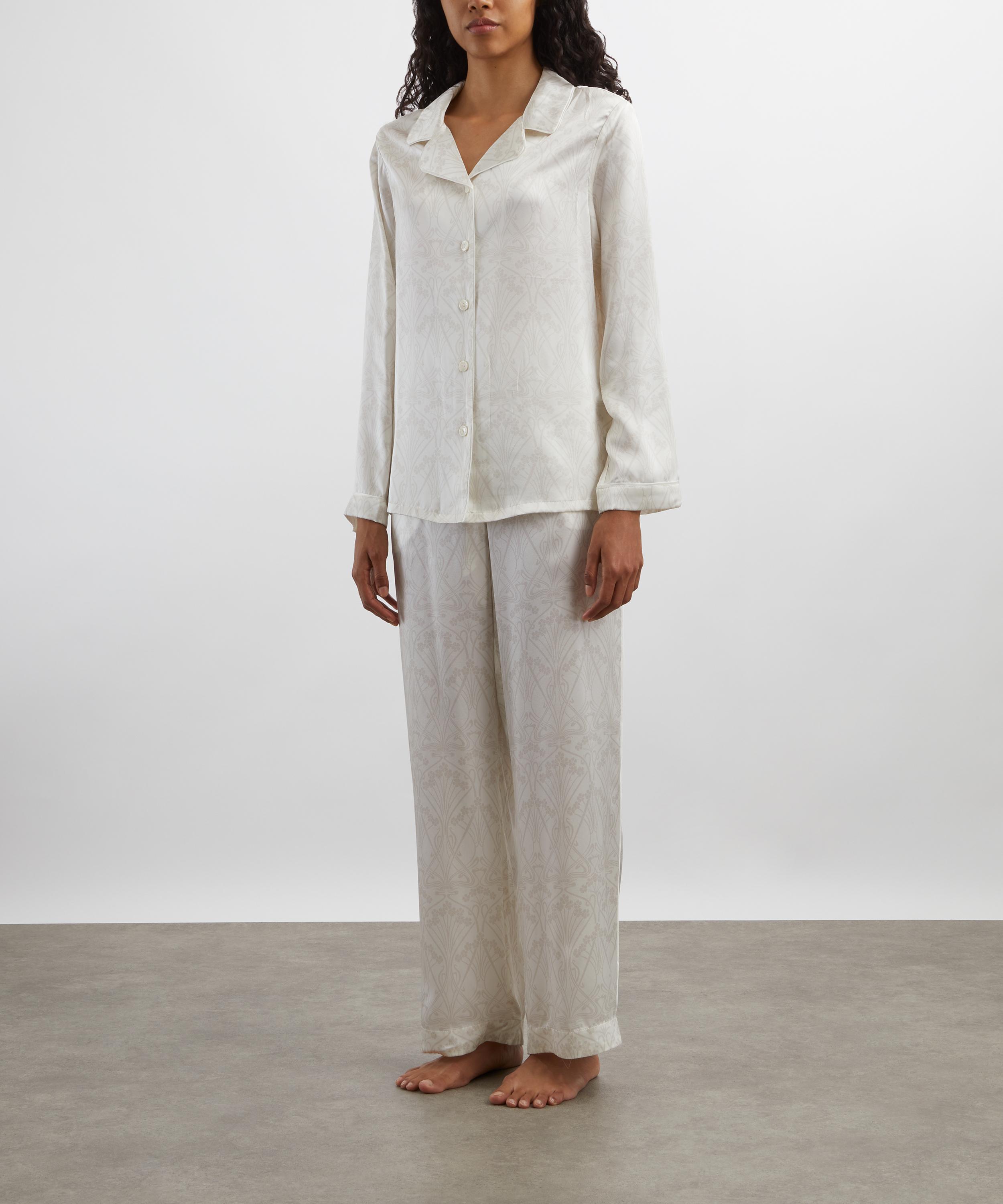Liberty - Nouveau Ianthe Silk-Satin Pyjama Set image number 2