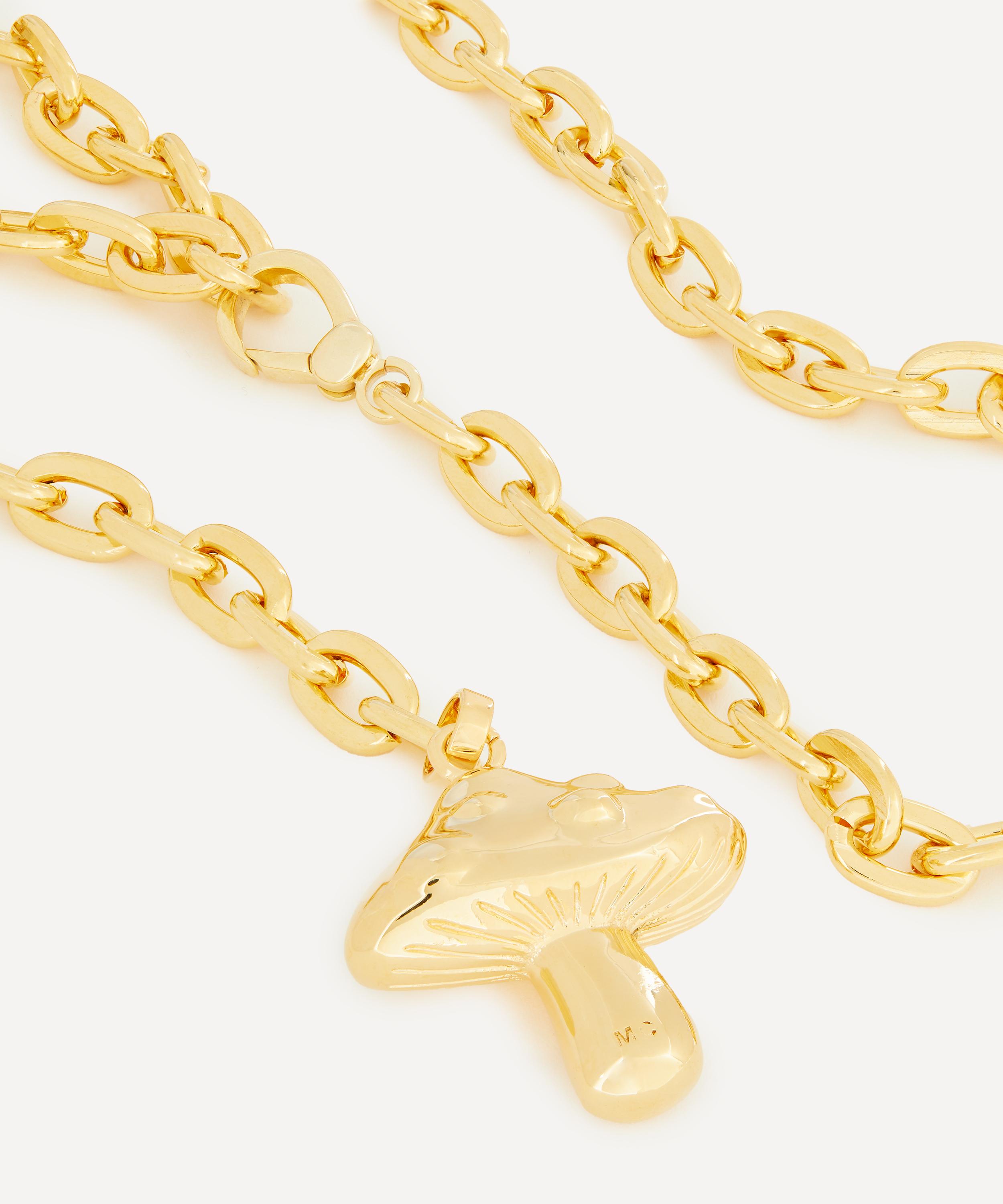 Martha Calvo - 14ct Gold-Plated Mushroom Necklace image number 2