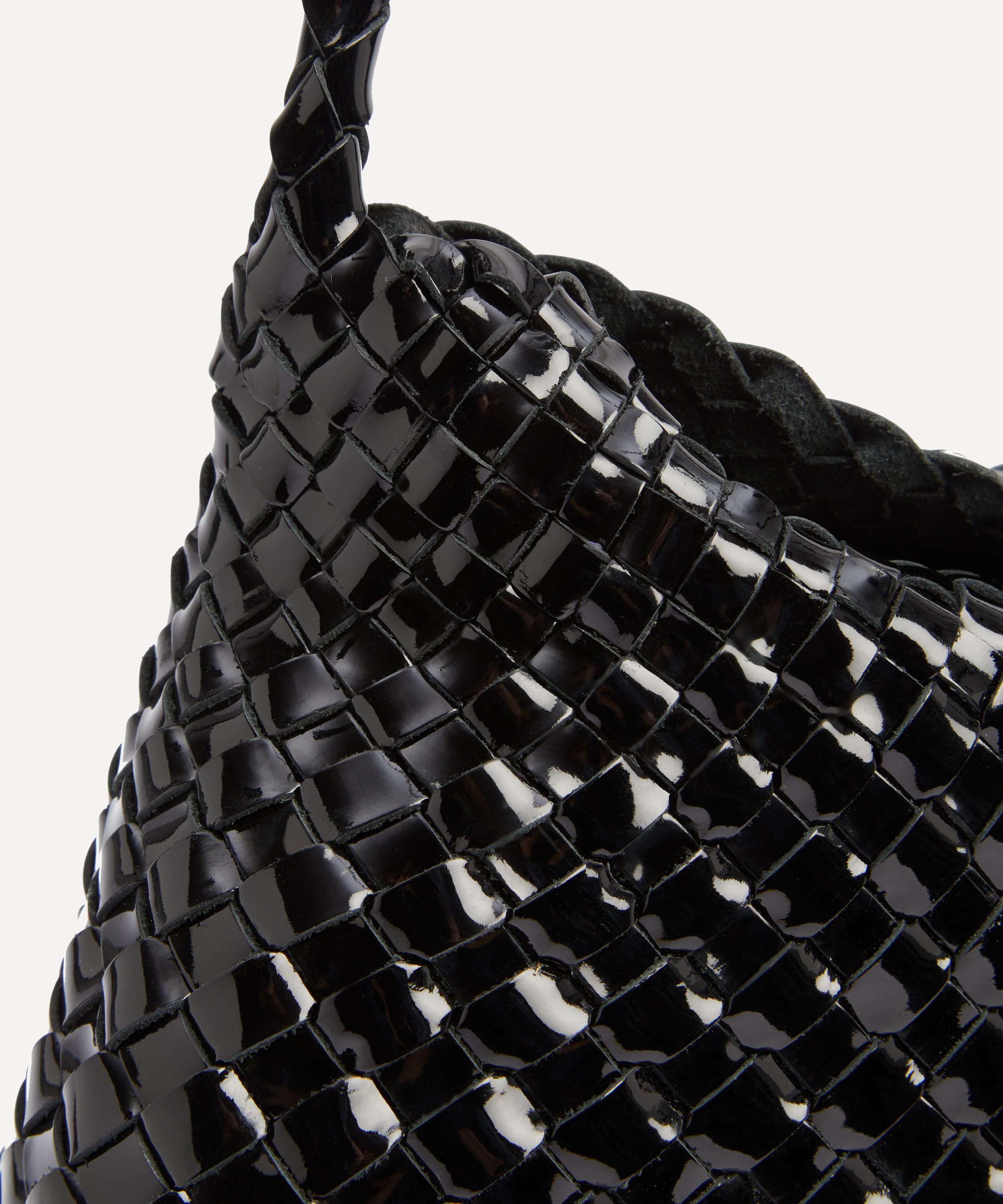 Dragon Diffusion - Santa Maria Woven Patent Leather Shoulder Bag image number 4
