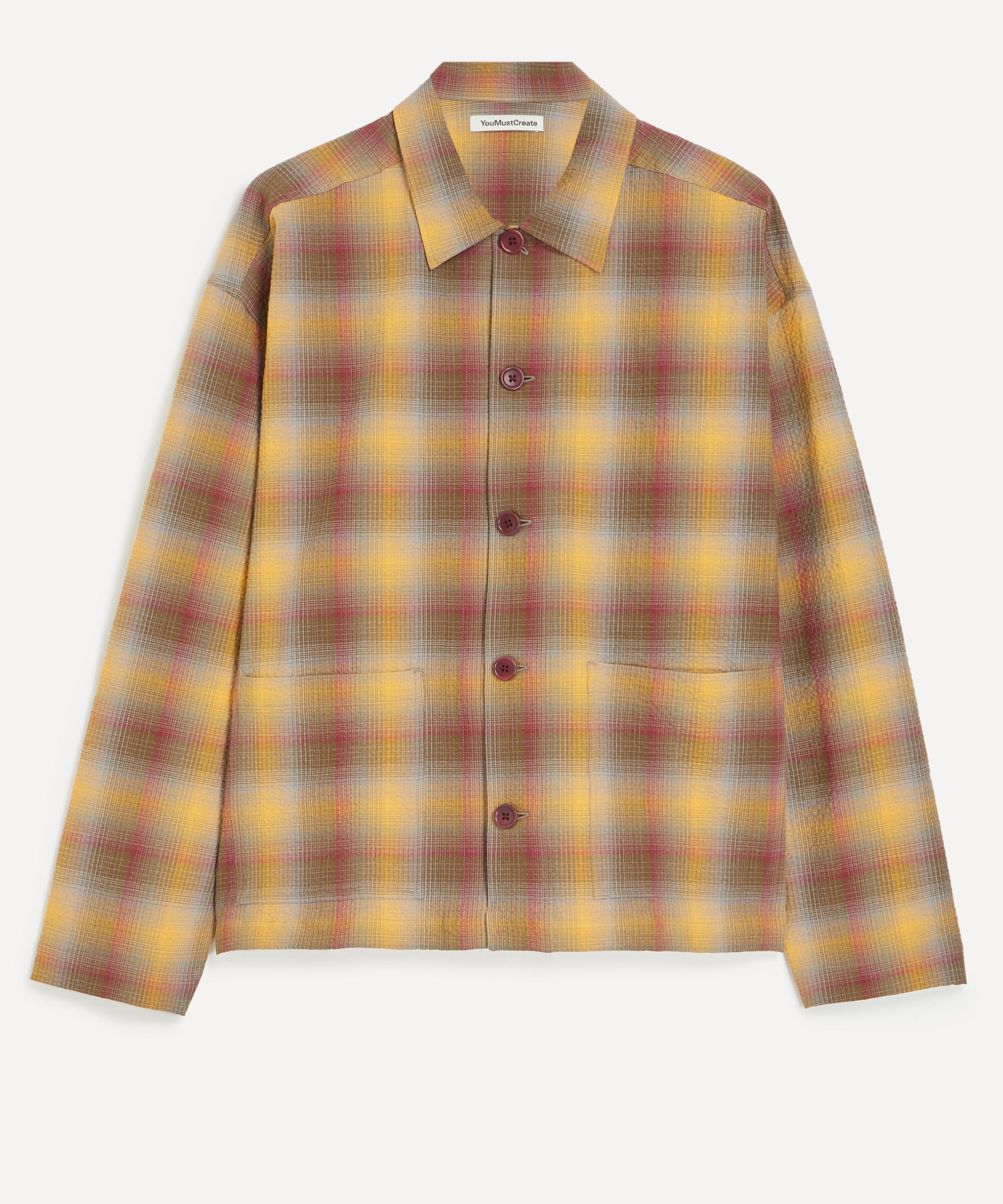 YMC - PJ Contrast Check Overshirt image number 0