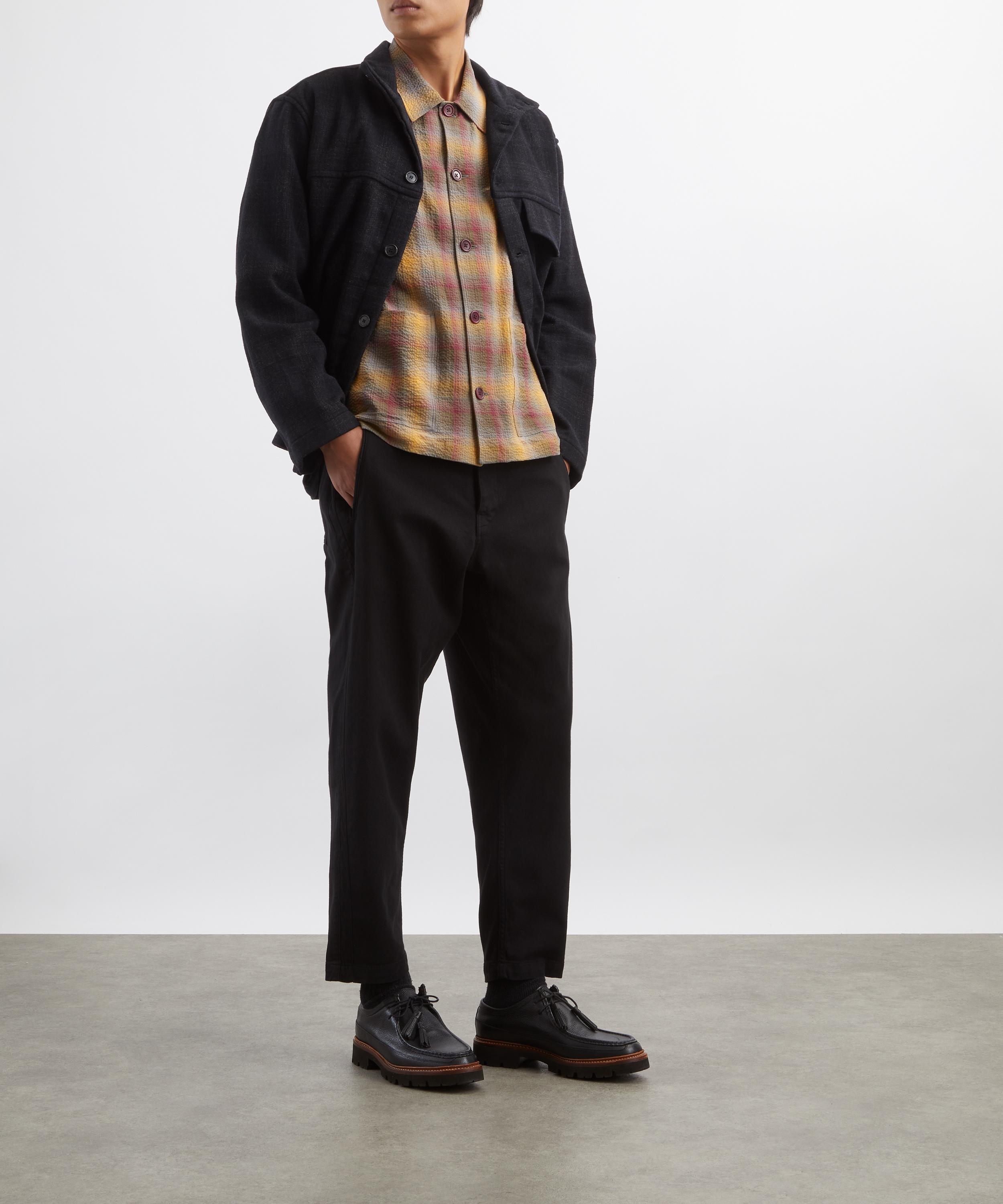 YMC - PJ Contrast Check Overshirt image number 1