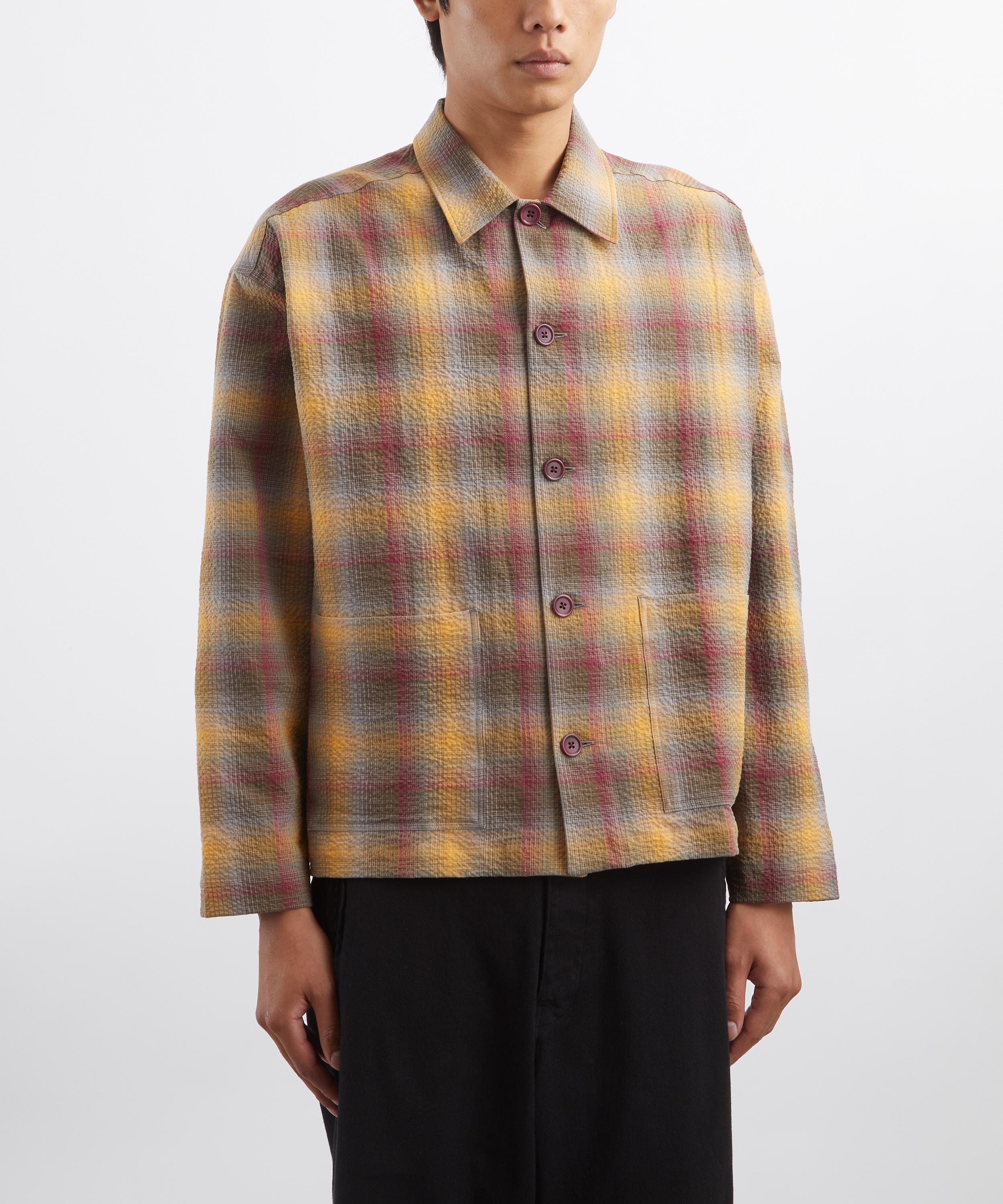 YMC - PJ Contrast Check Overshirt image number 2
