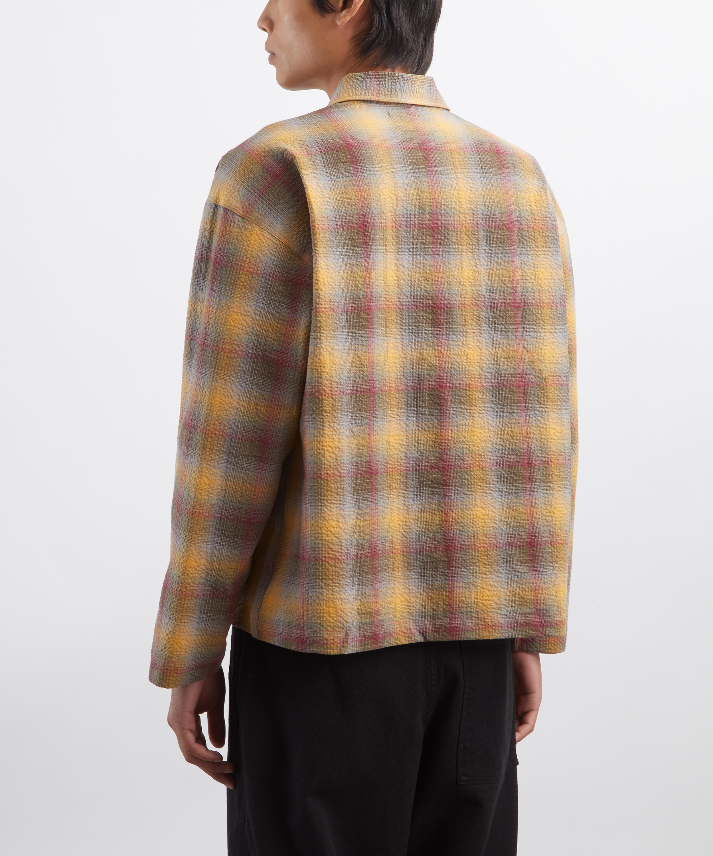 YMC - PJ Contrast Check Overshirt image number 3