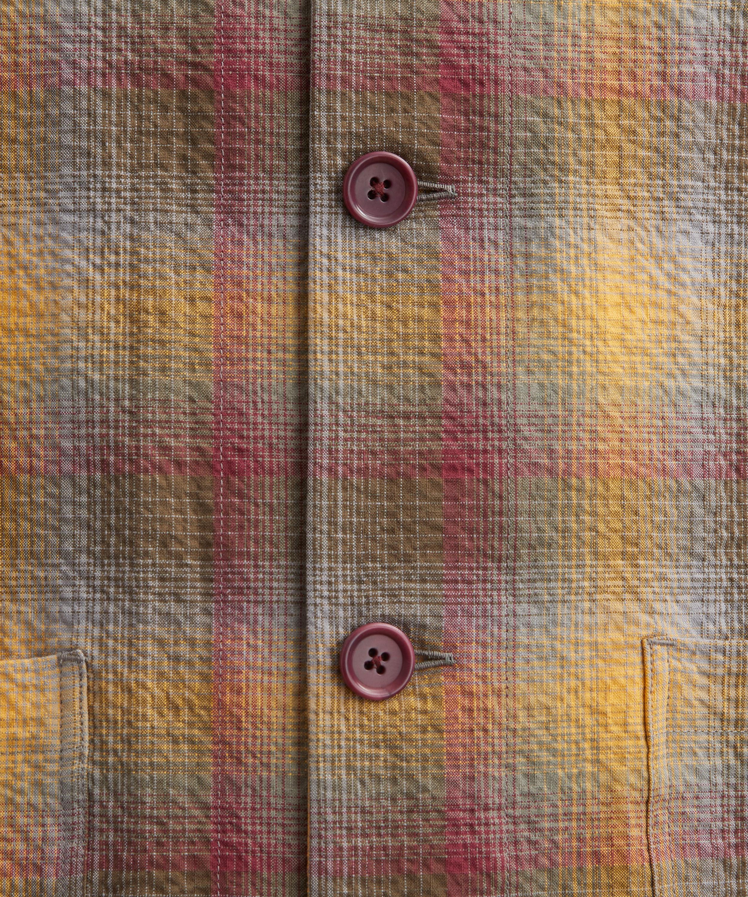 YMC - PJ Contrast Check Overshirt image number 4