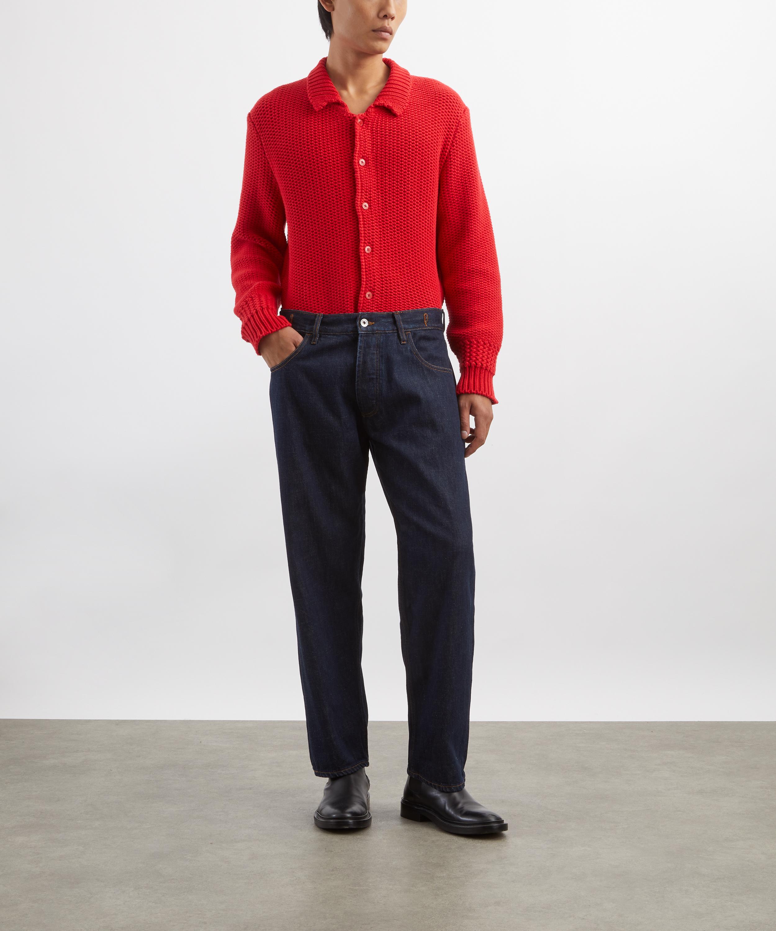 YMC Red Rat Pack Knit Cardigan | Liberty