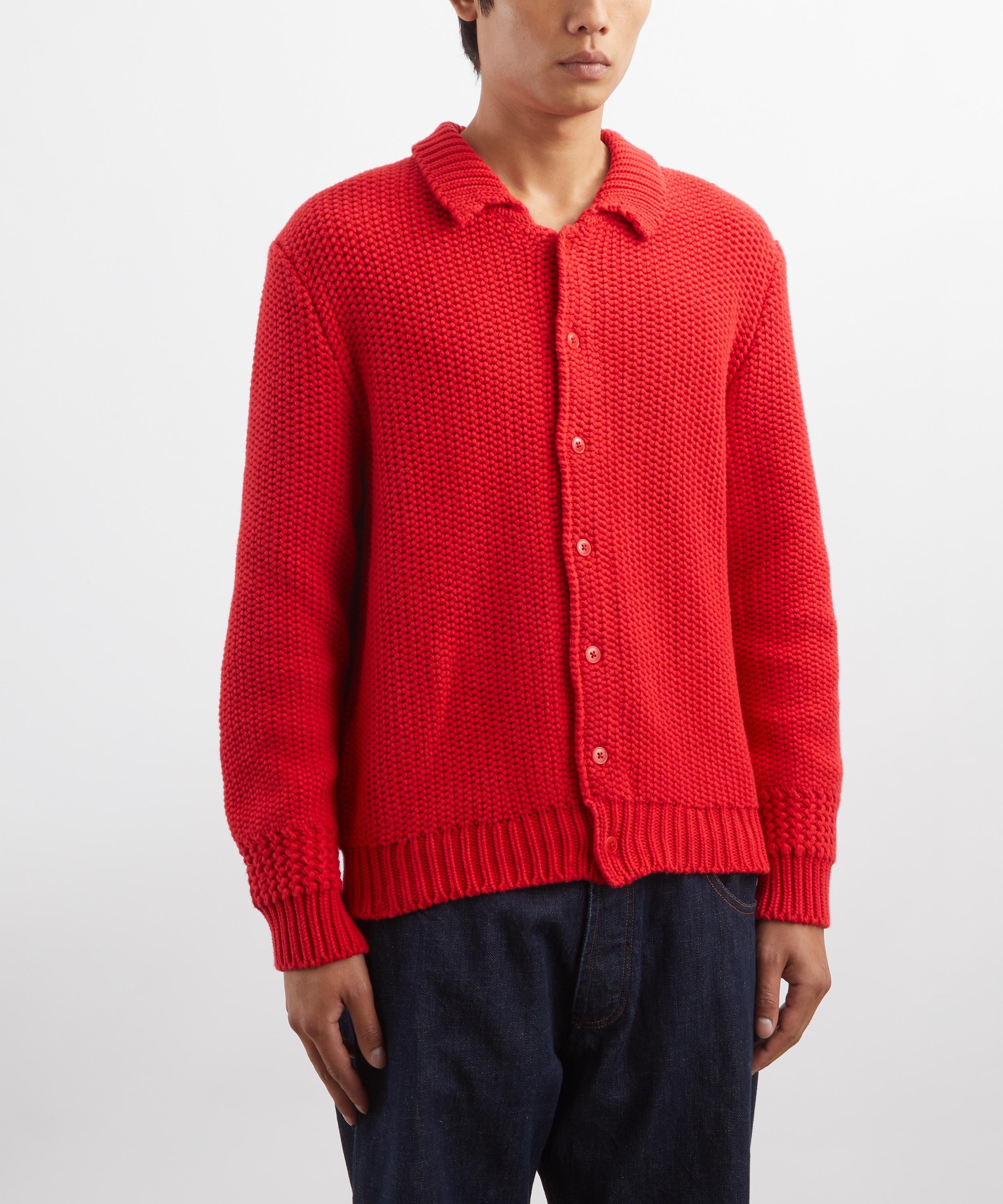 YMC Red Rat Pack Knit Cardigan | Liberty