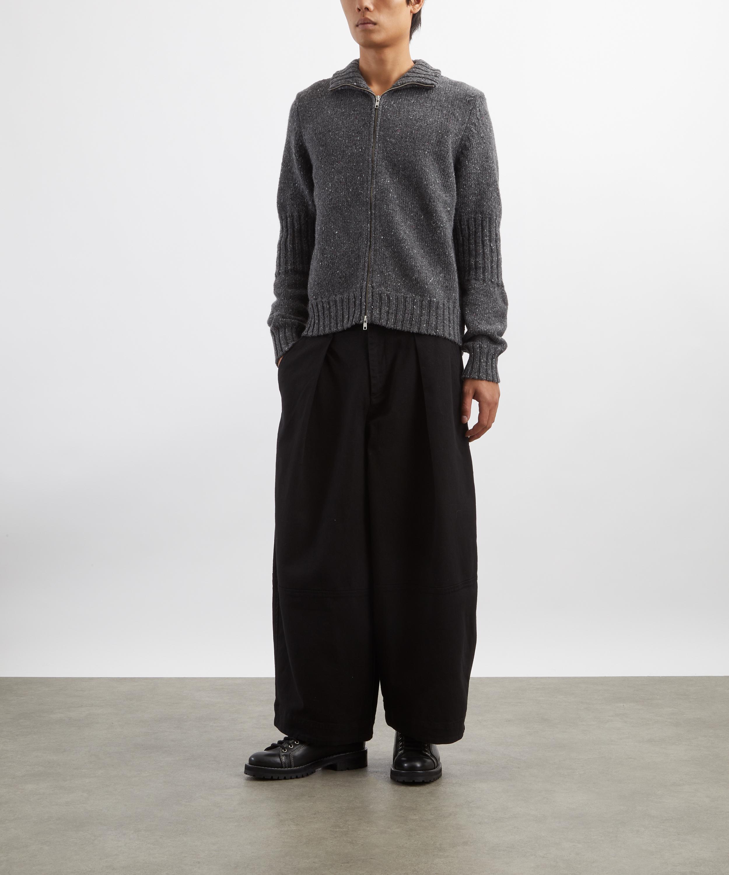 YMC - Charcoal Grey Nova Zip-Up Cardigan image number 1
