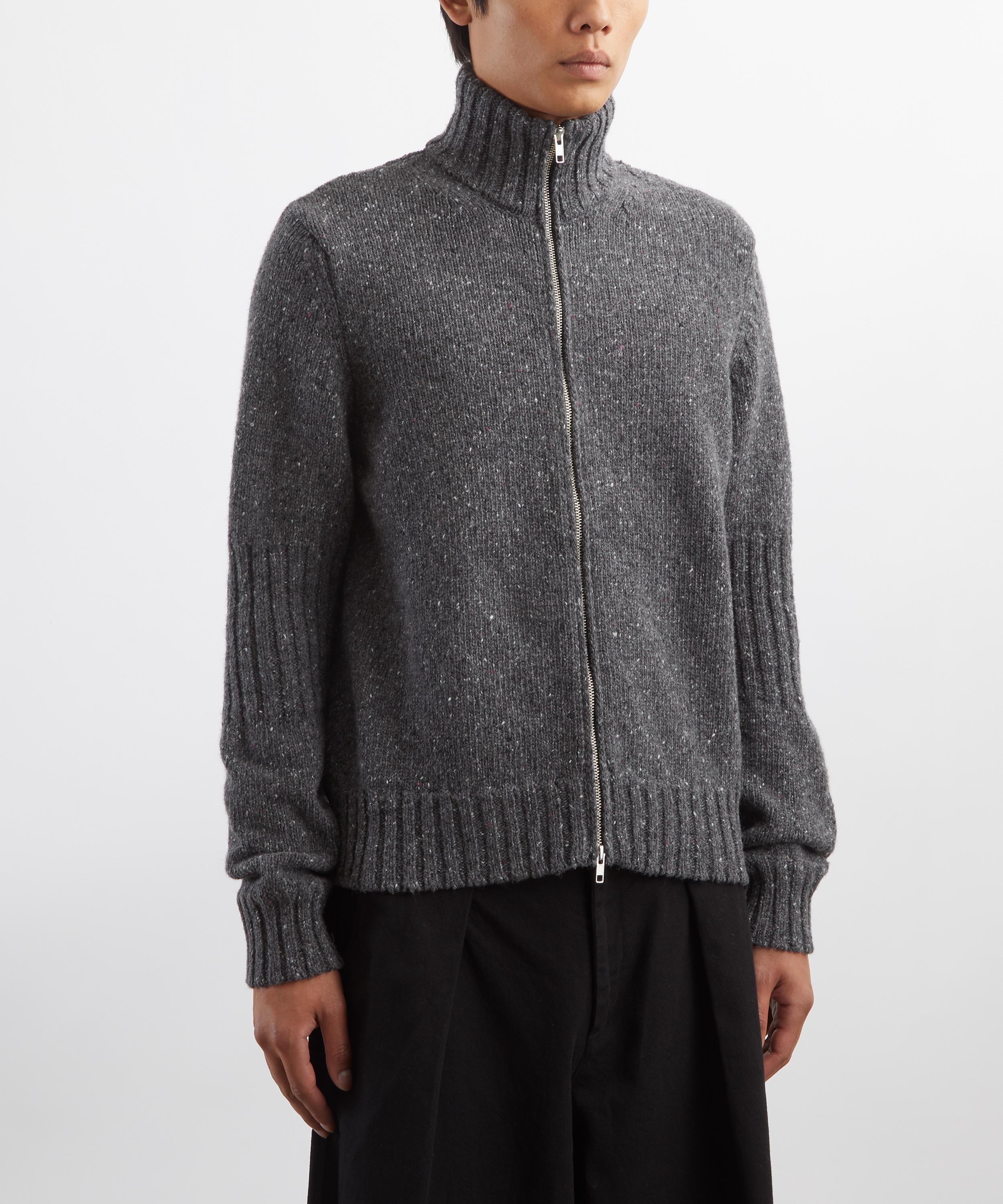 YMC - Charcoal Grey Nova Zip-Up Cardigan image number 2
