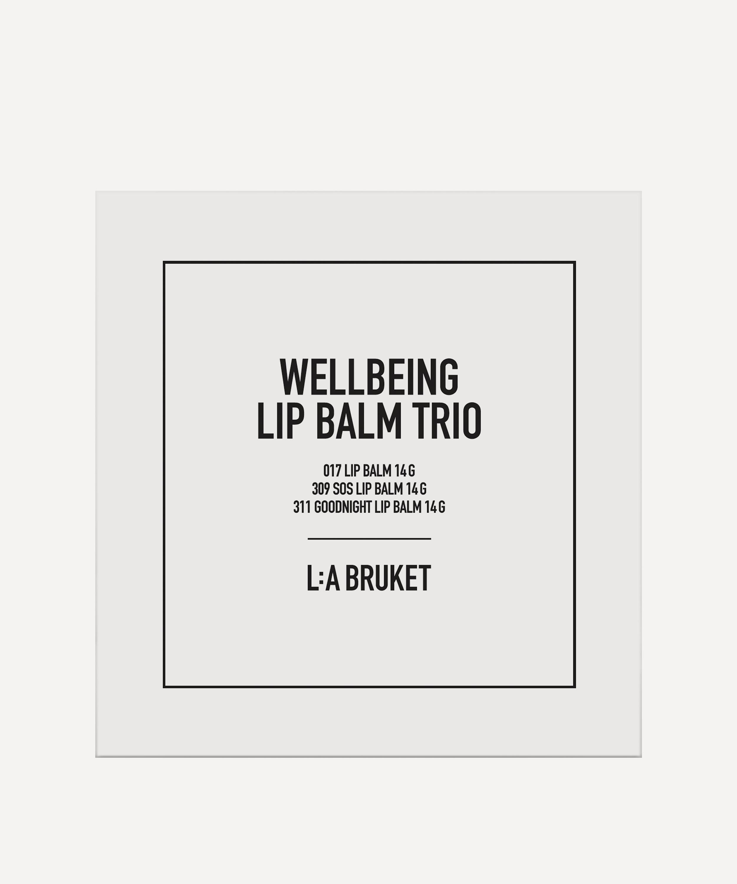 LA Bruket - Wellbeing Lip Balm Trio 14g x 3 image number 0