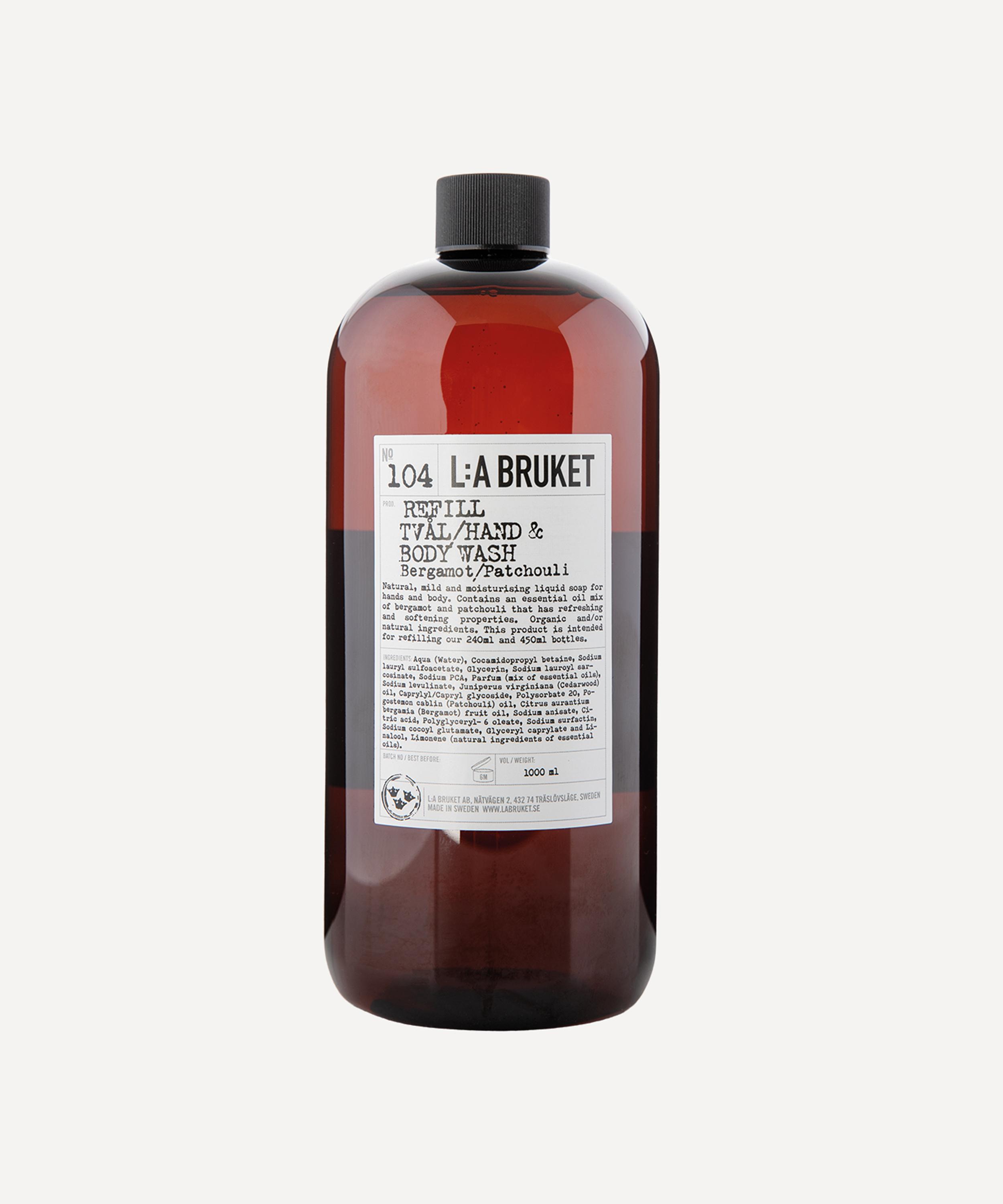 LA Bruket - Refill Hand Body Wash Bergamot/Patchouli 1l image number 0
