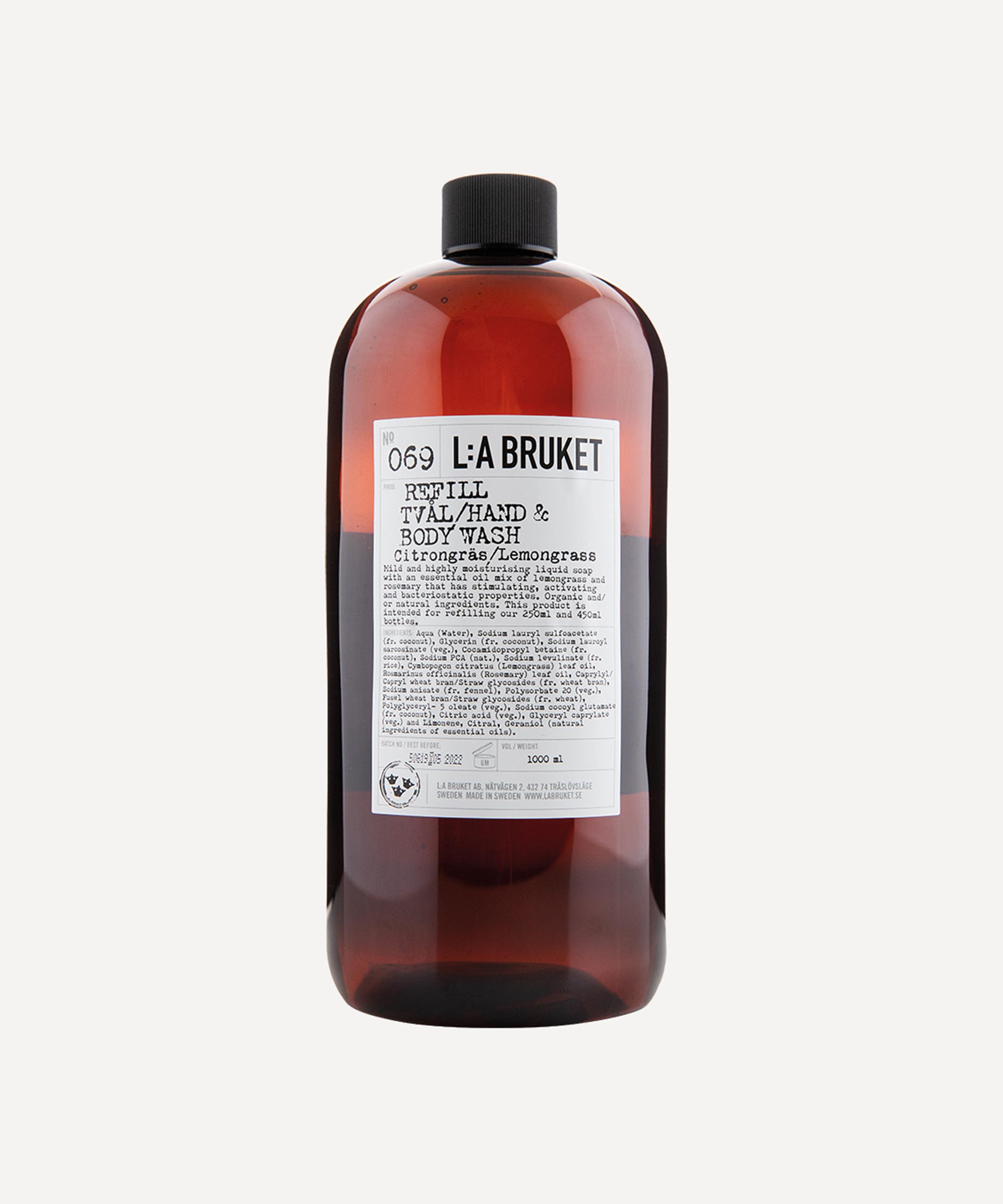 L:A Bruket - 069 Lemongrass Hand and Body Wash Refill 1L image number 0