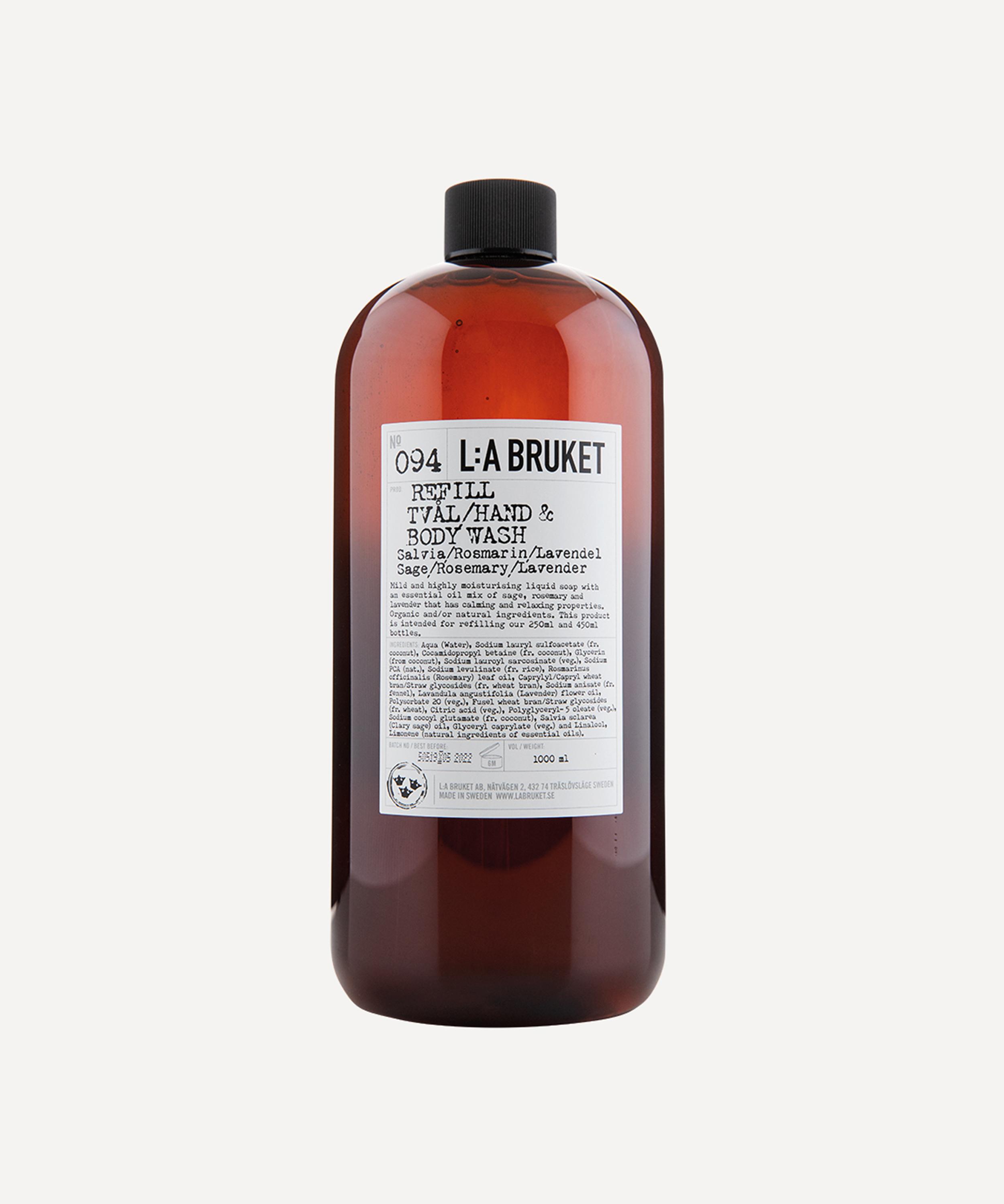 LA Bruket - Refill Hand Body Wash Sage/Rosemary/Lavender 1l image number 0